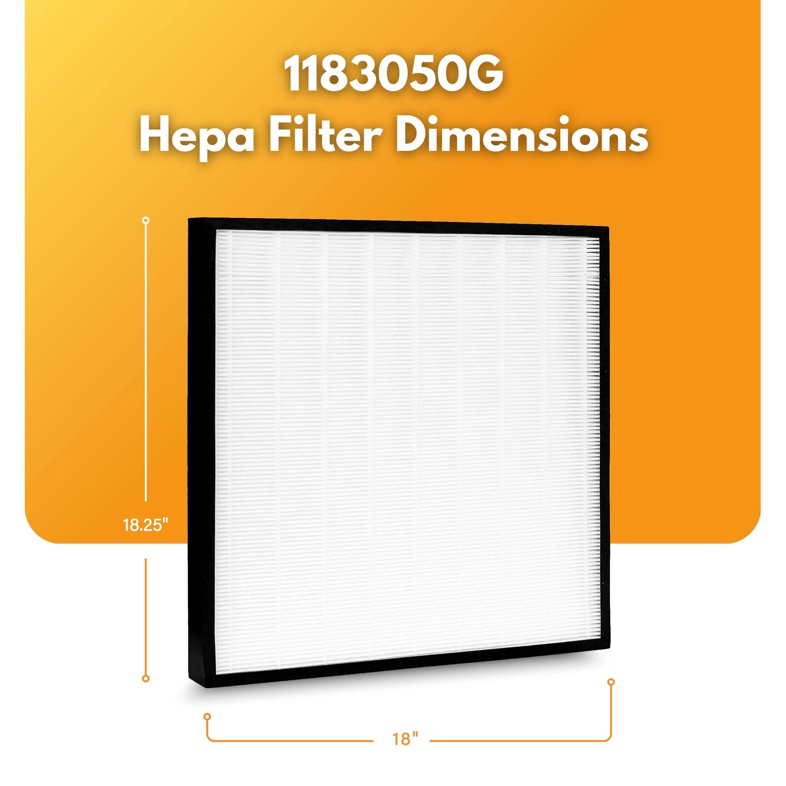 Filter-Monster True HEPA Replacement for Whirlpool 1183050K Filter 1183050G