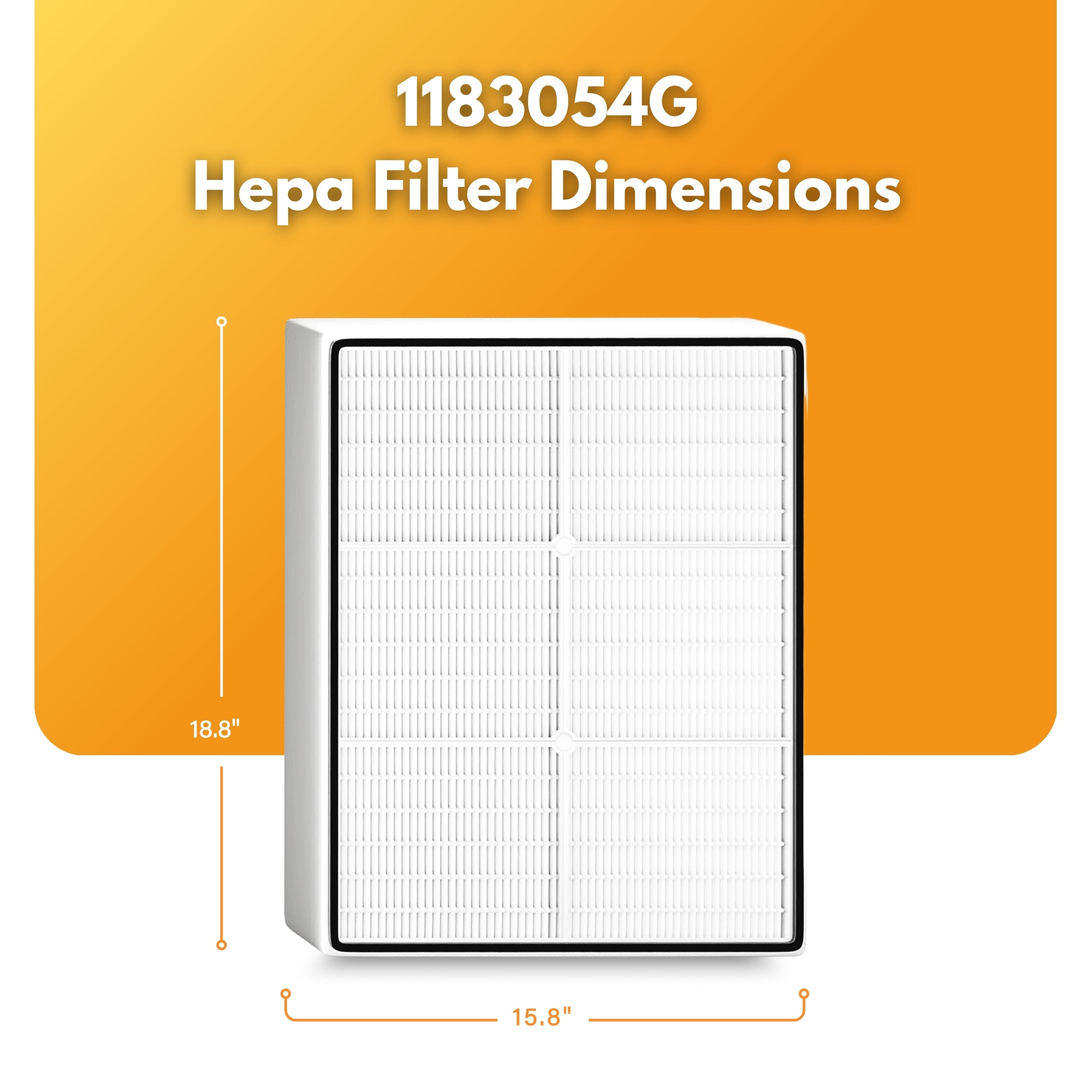 Filter-Monster Replacement HEPA Filter Compatible with Whirlpool 1183054K Filter 1183054G