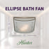 Hunter Ellipse Bathroom Ventilation Fan with Light