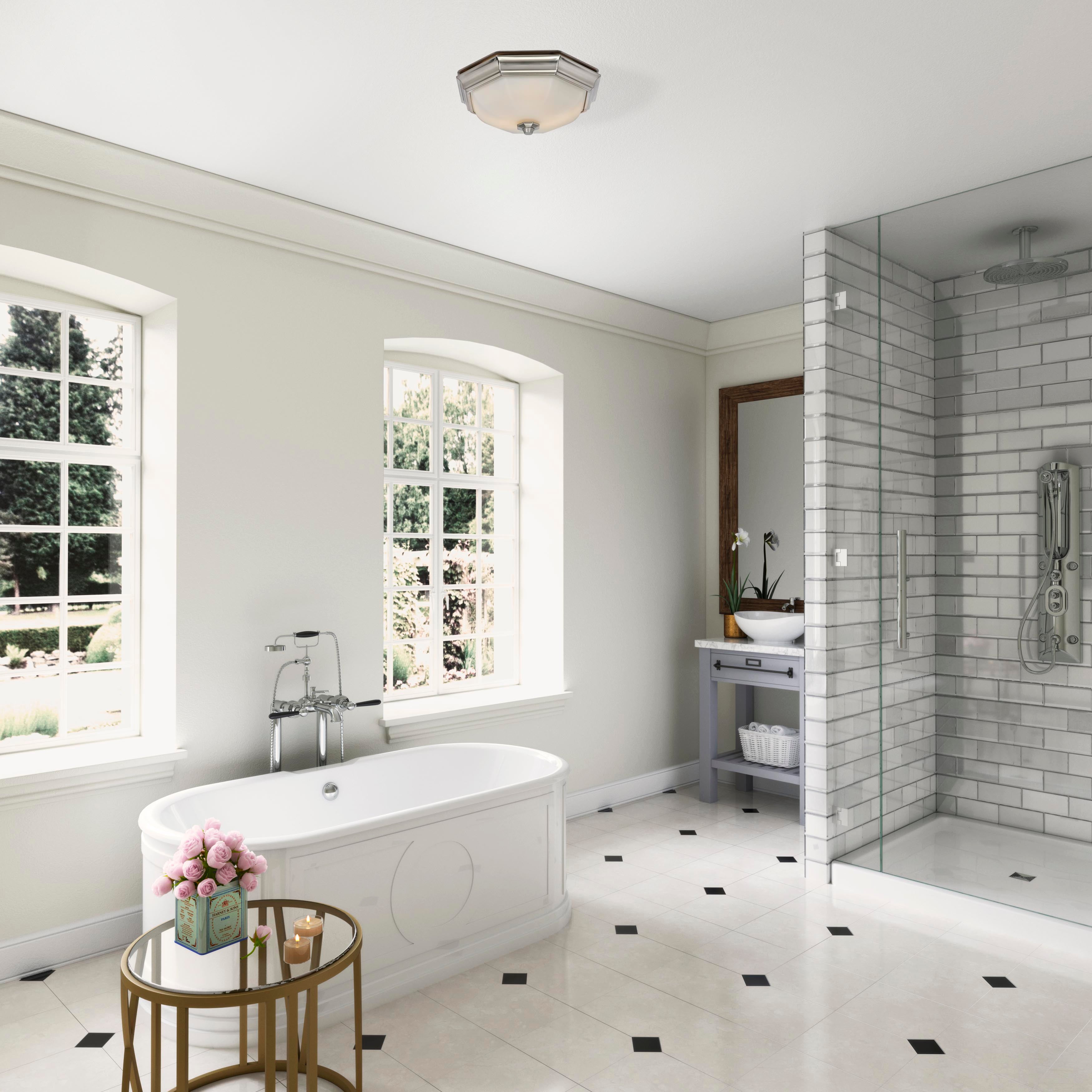 Hunter Huntley Bathroom Ventilation Fan with Light 80213