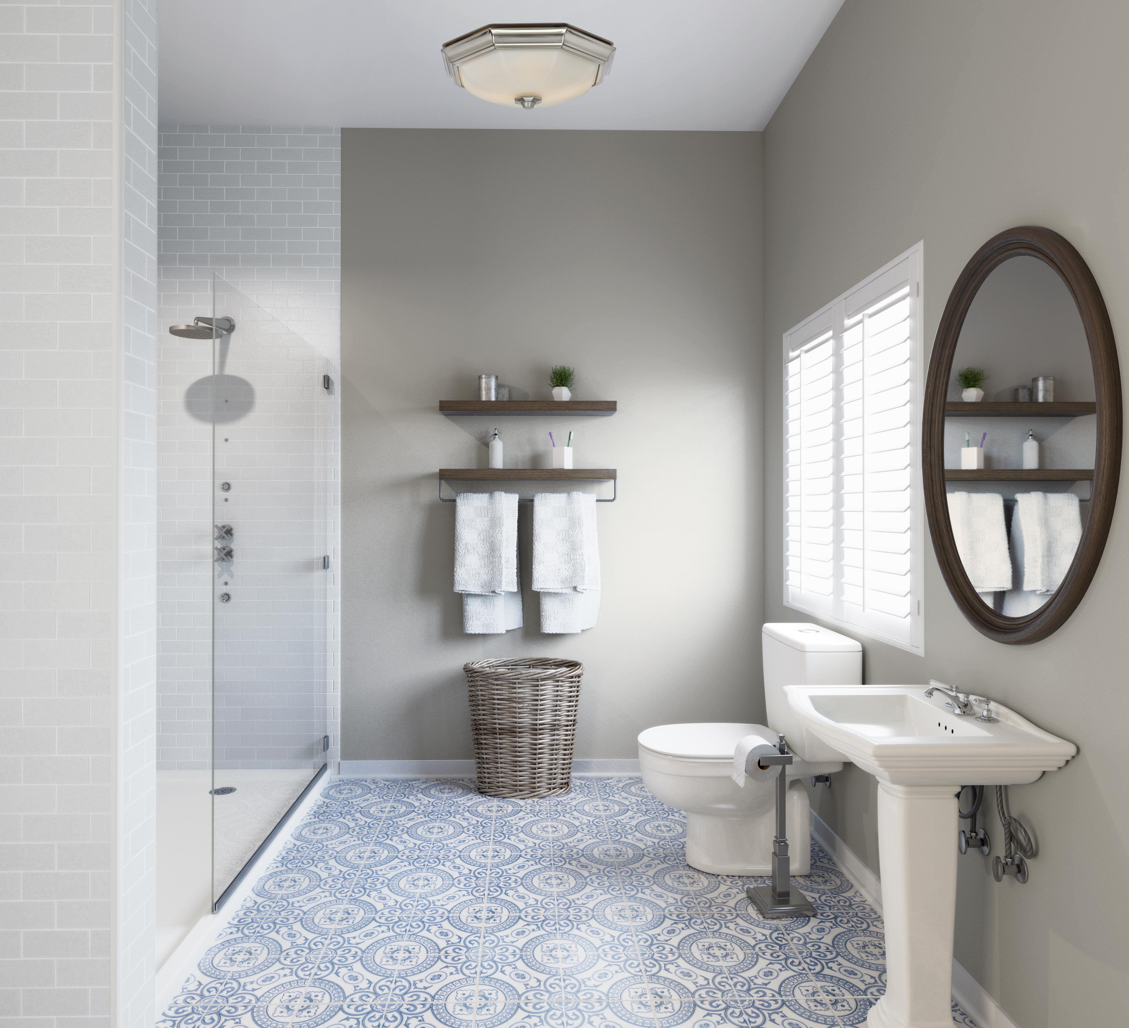 Hunter Huntley Bathroom Ventilation Fan with Light 80213