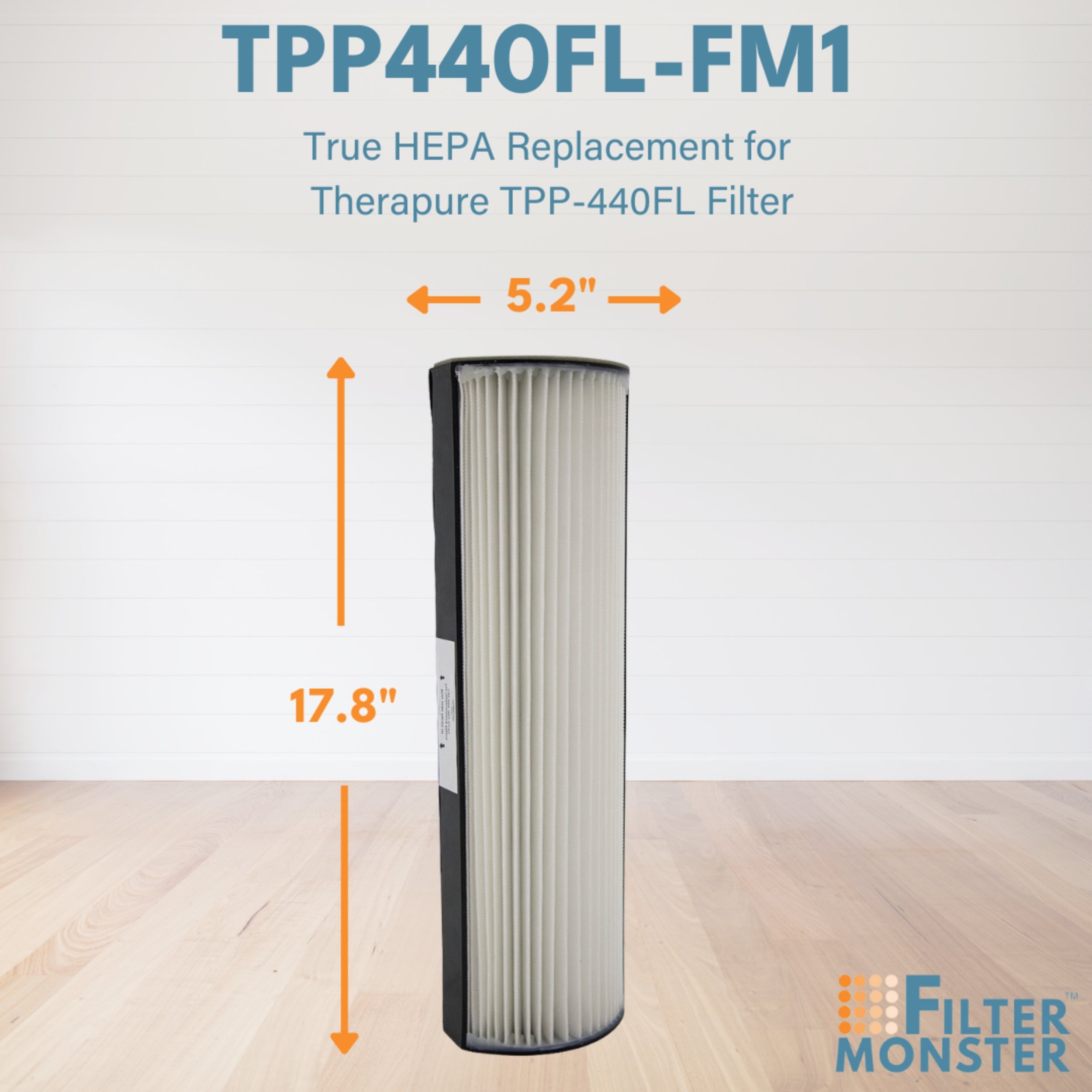 Filter-Monster True HEPA Replacement for Therapure TPP-440FL Filter