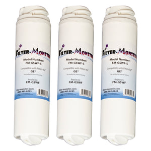 Filter-Monster Replacement for GE GSWF Refrigerator Water Filter, Three Pack
