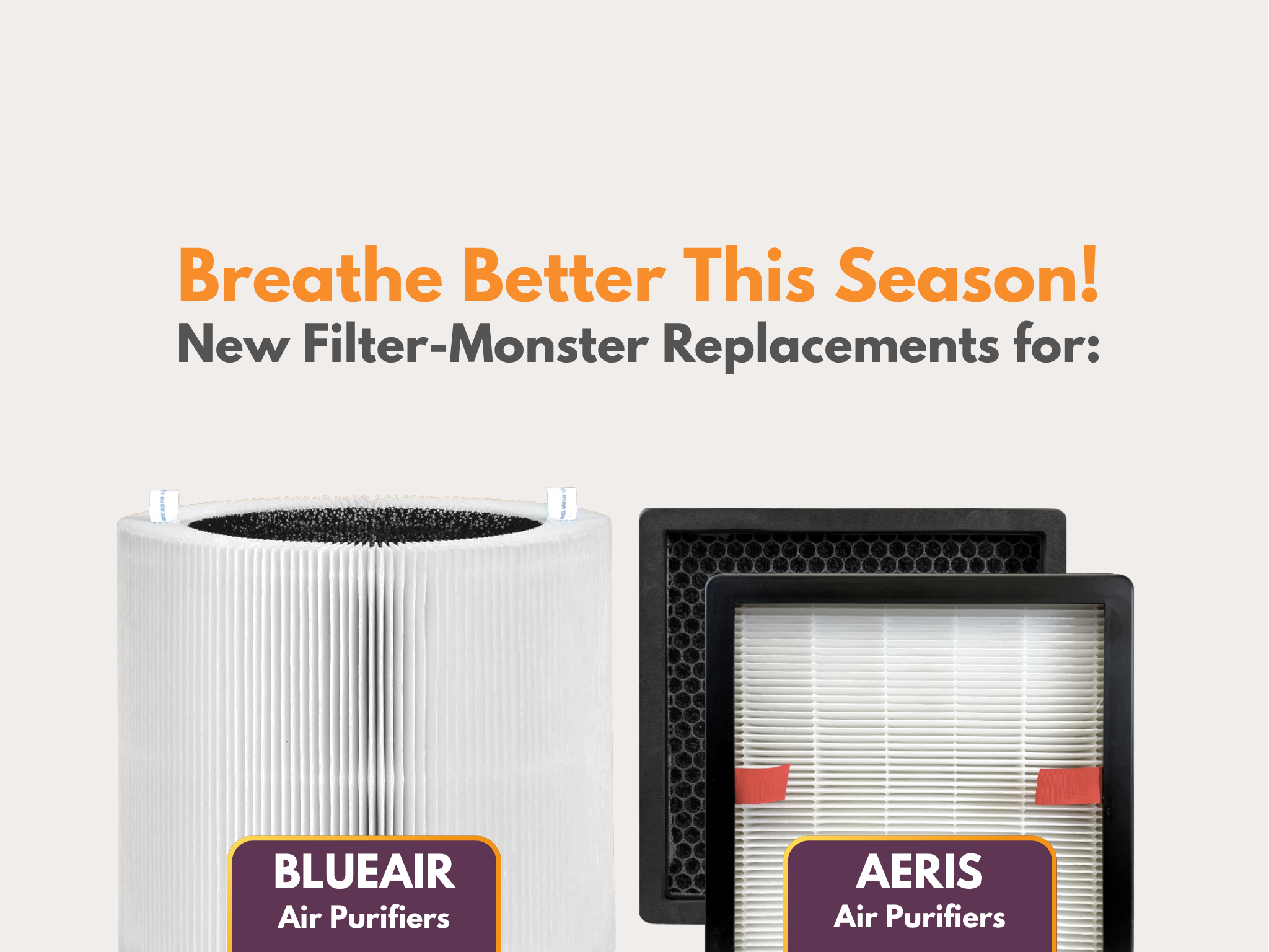 New Filter-Monster Replacements for Blueair and Aeris Air Purifiers