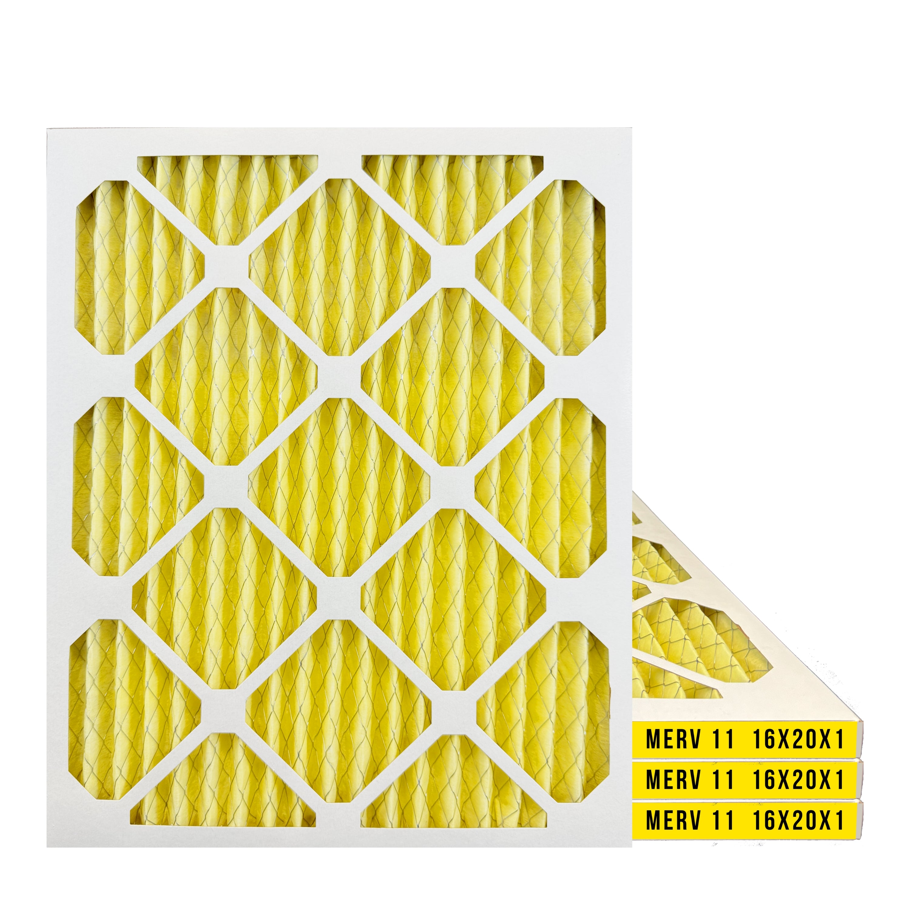 Filter-Monster 1" Pleated HVAC Air Conditioner Furnace Replacement Air Filter MERV 11 / MERV 13 Options, 4 Pack