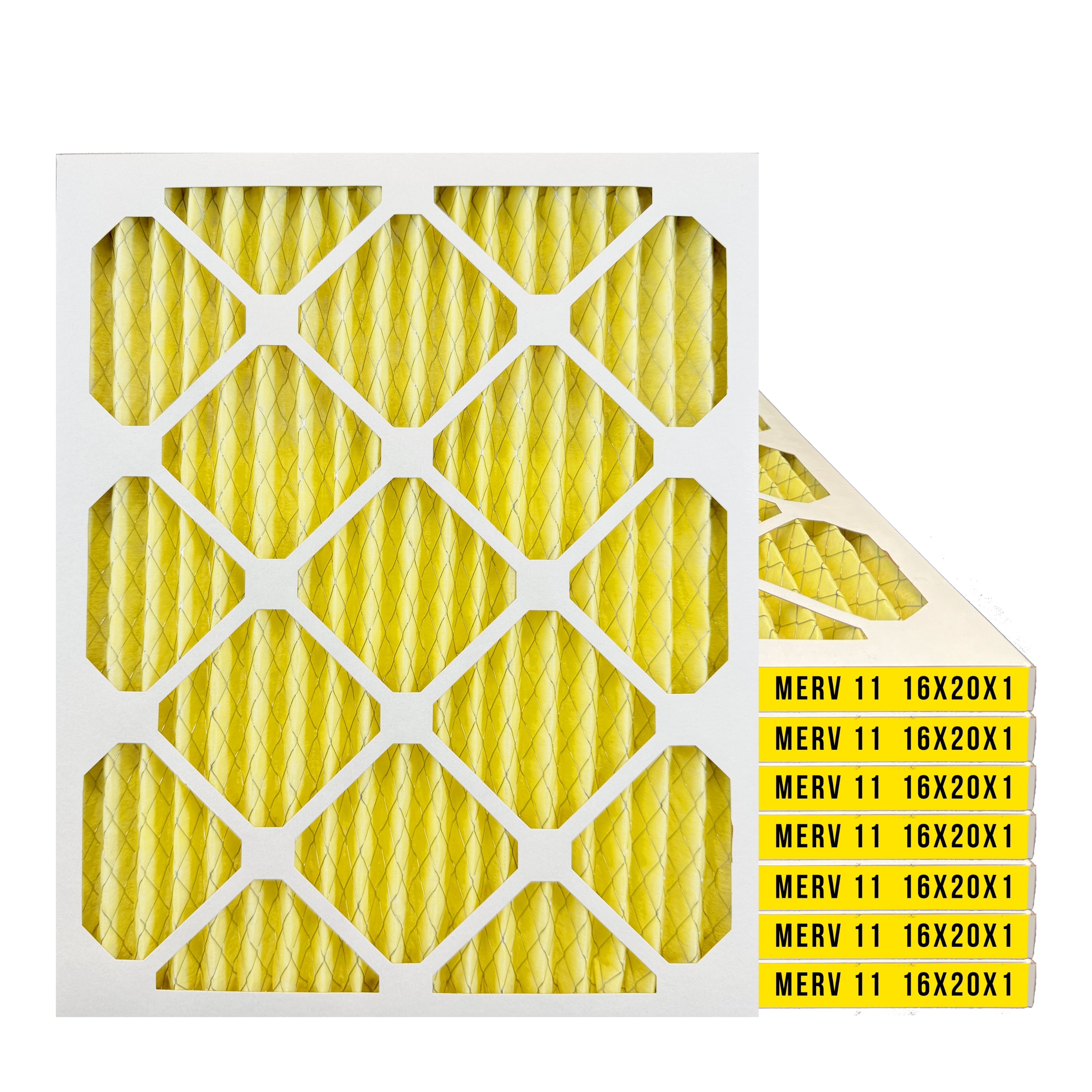 Filter-Monster 1" Pleated HVAC Air Conditioner Furnace Replacement Air Filter MERV 11 / MERV 13 Options, 4 Pack