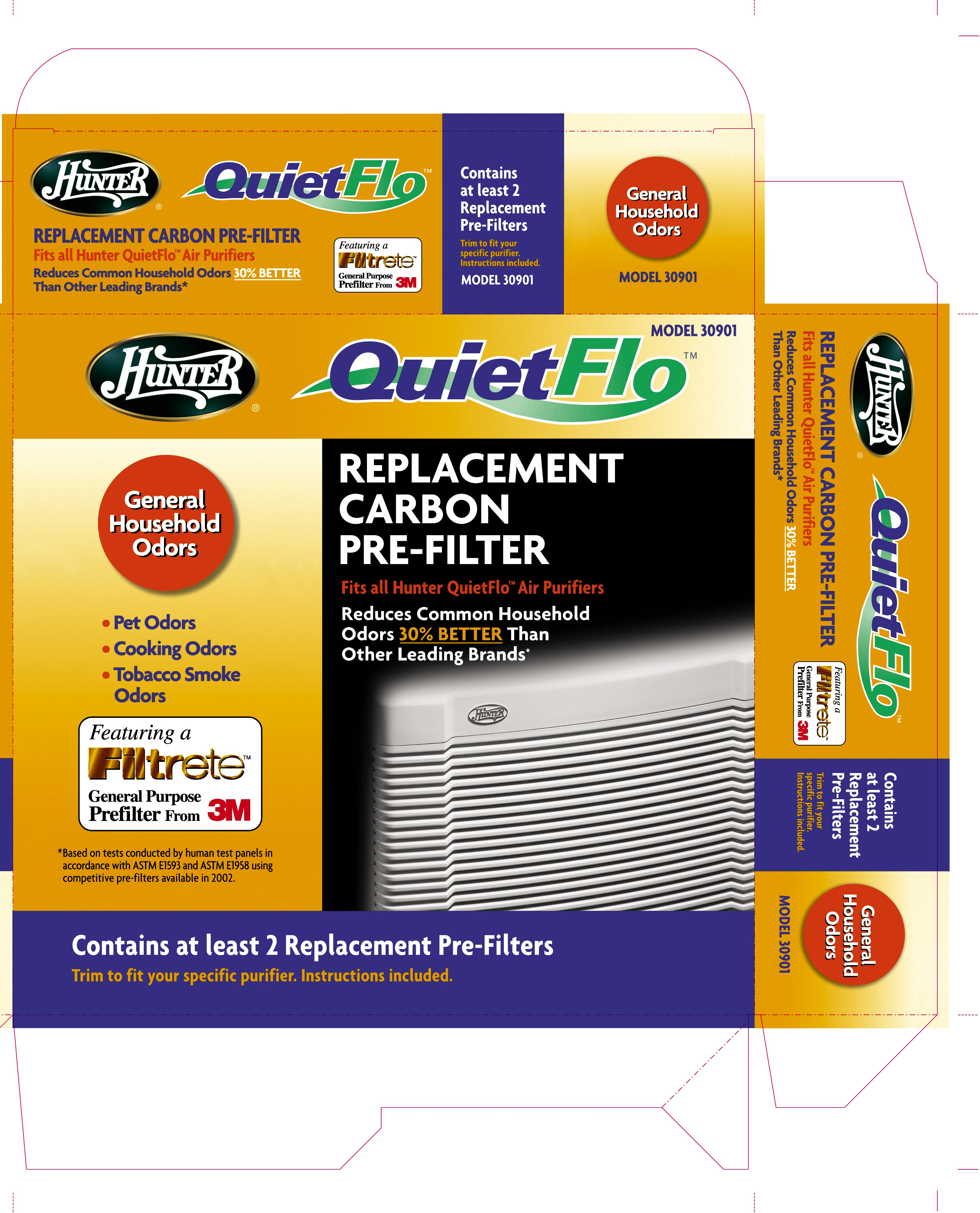 Hunter Carbon Universal Cut-to-Fit Pre-Filter 30901