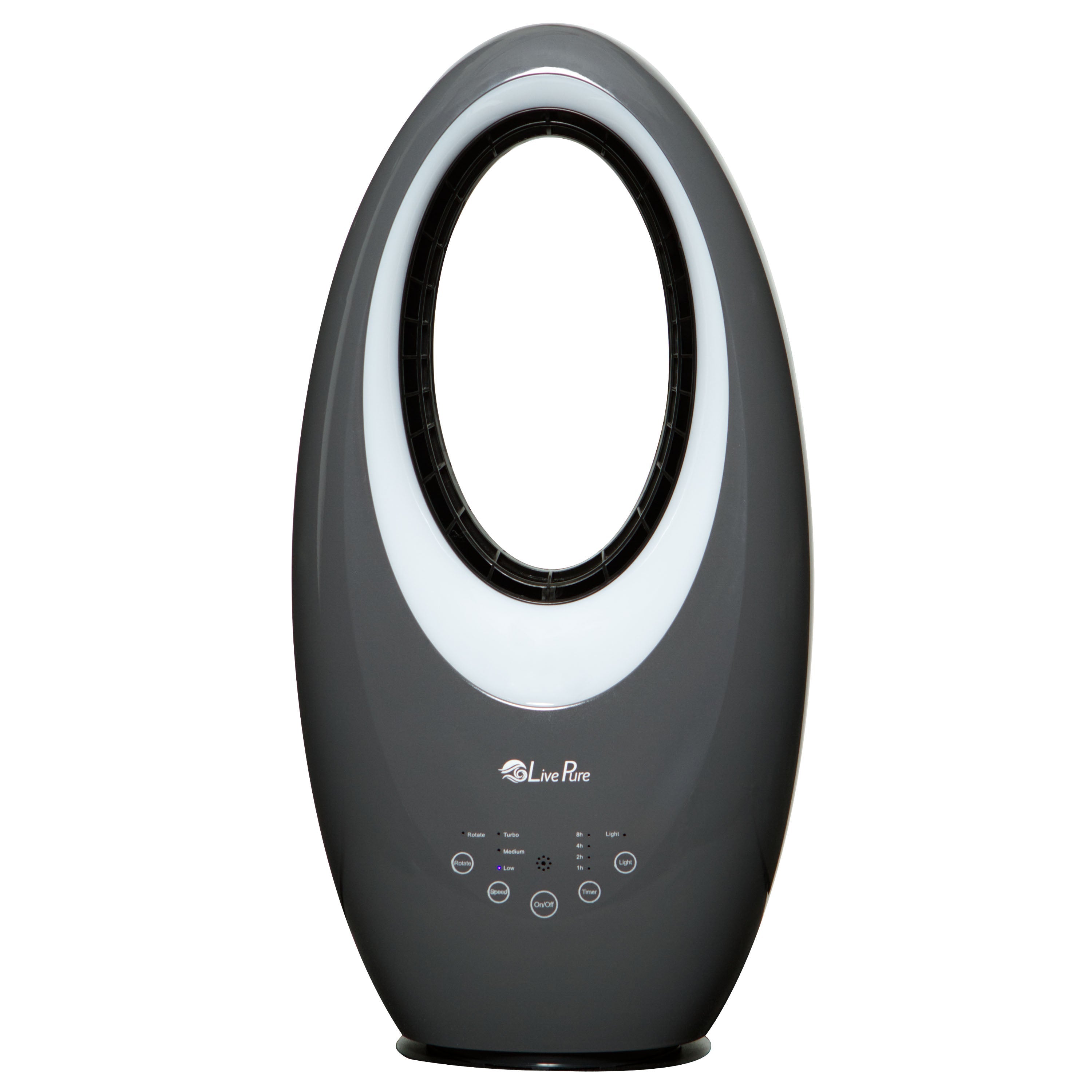 LivePure Bladeless Auto-Duster Oscillating Fan w/FilterLP1700FAP