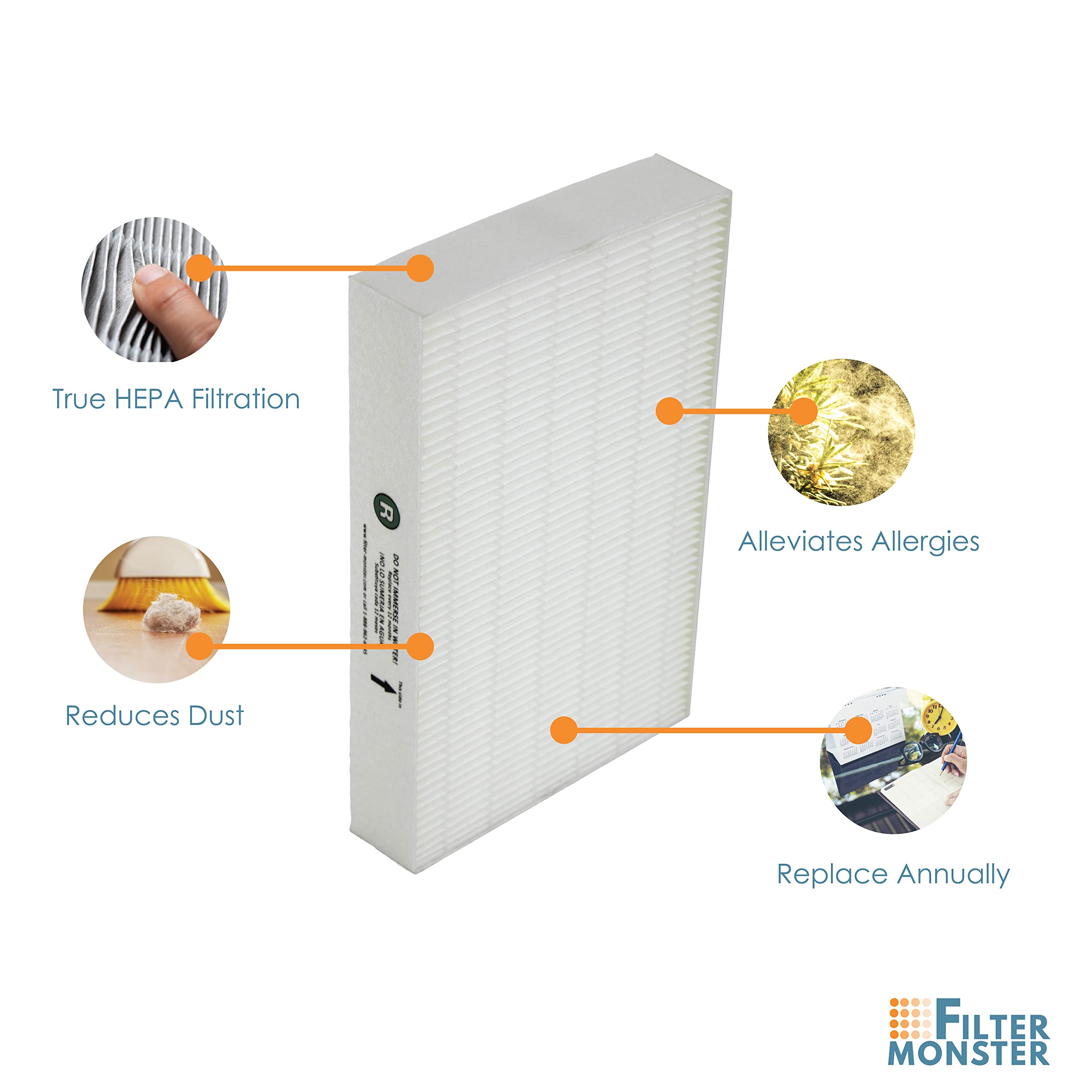 Filter-Monster True HEPA Replacement for Honeywell Filter R (HRF-R1)