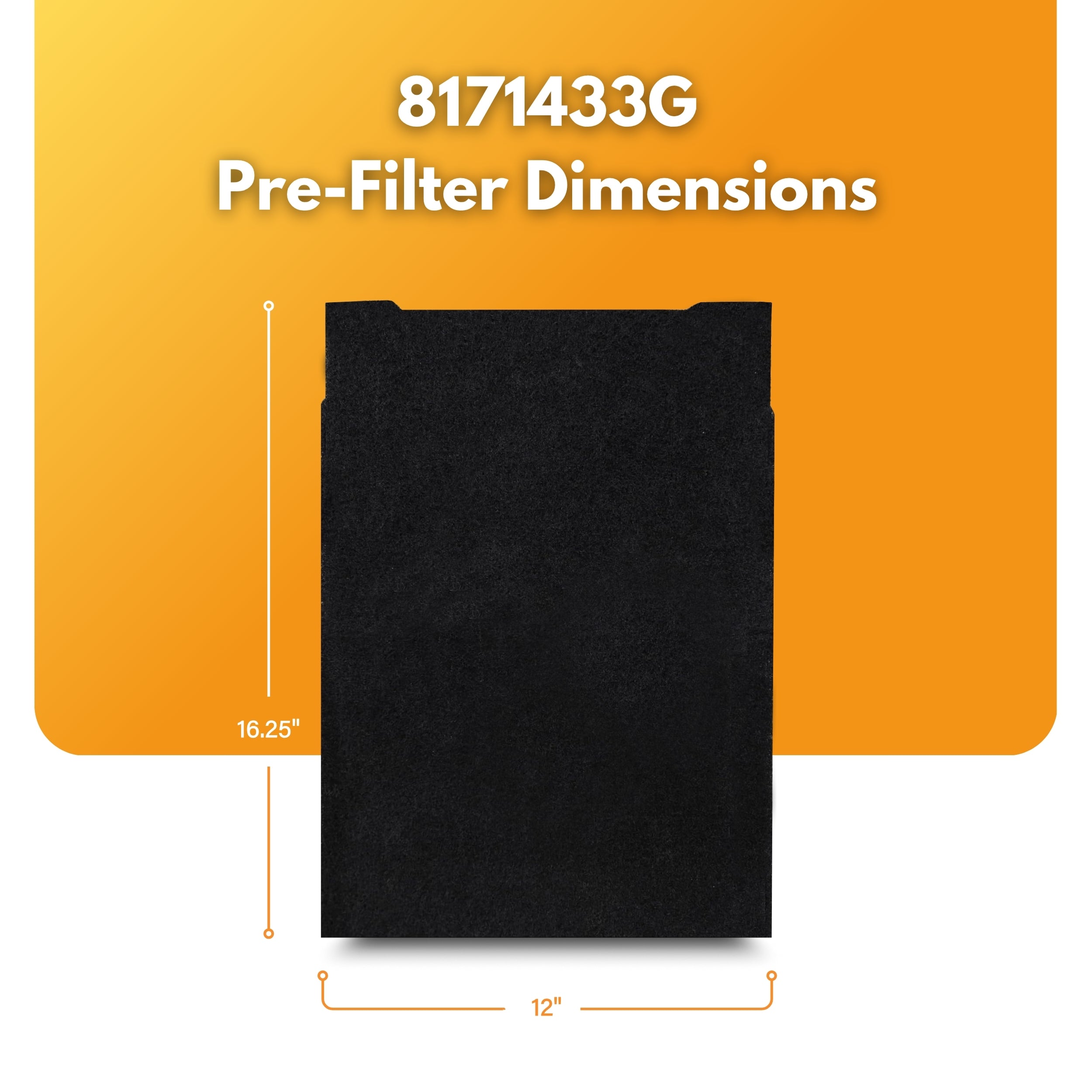 Filter-Monster Carbon Replacement for Whirlpool 8171433K Pre-Filter, 4 Pack