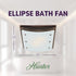 Hunter Ellipse Bathroom Ventilation Fan with Light