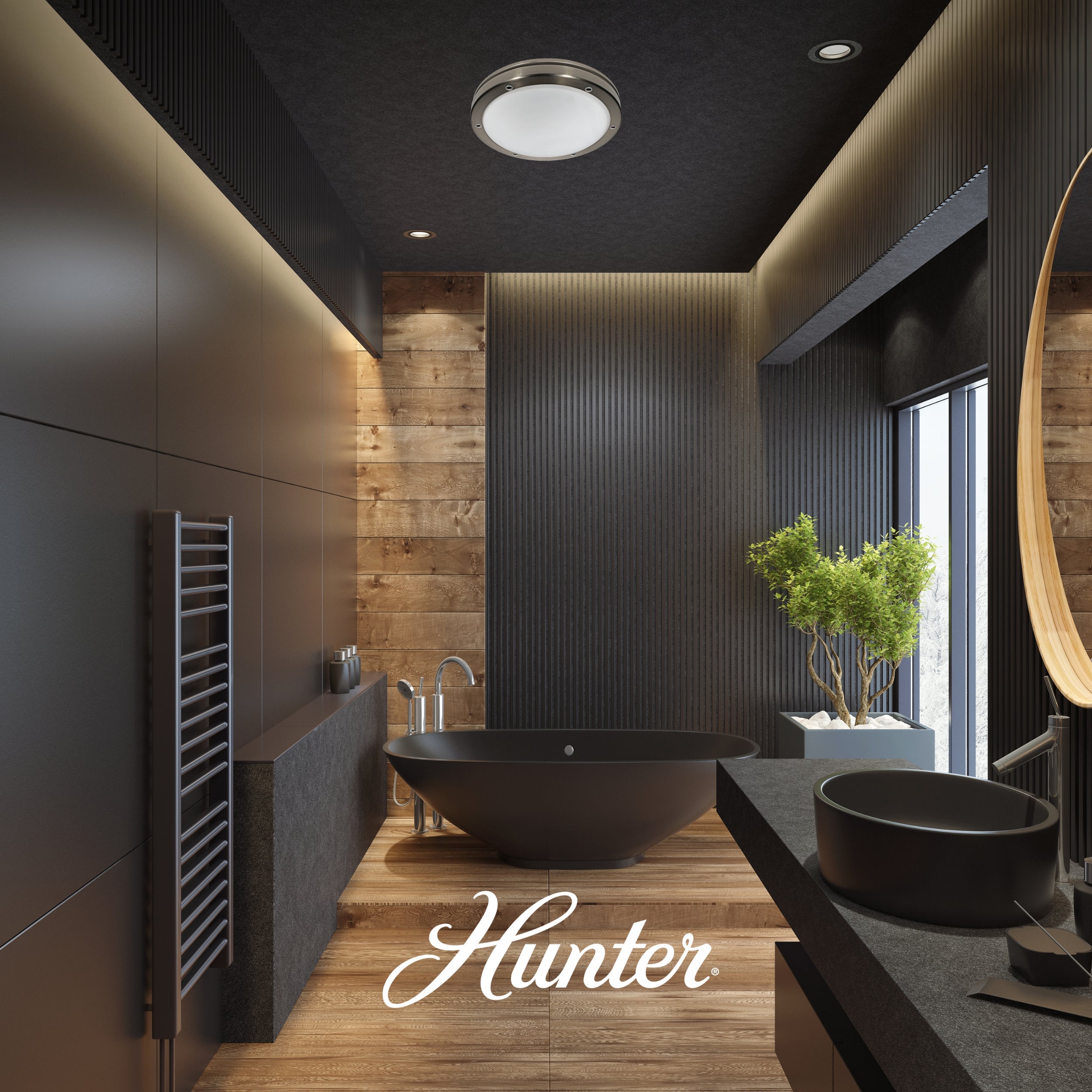 Hunter Oasis Bathroom Ventilation Fan with Light