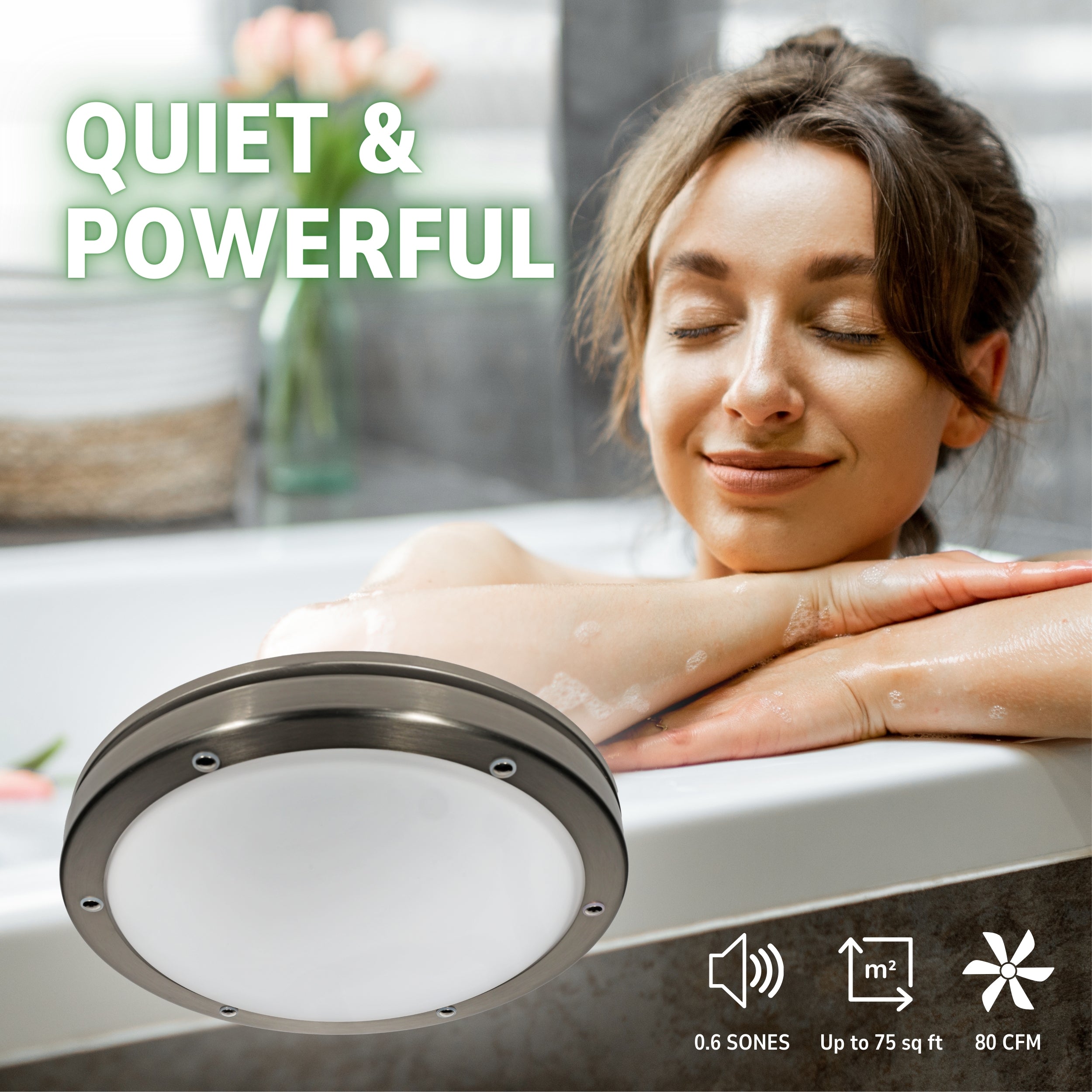 Hunter Oasis Bathroom Ventilation Fan with Light