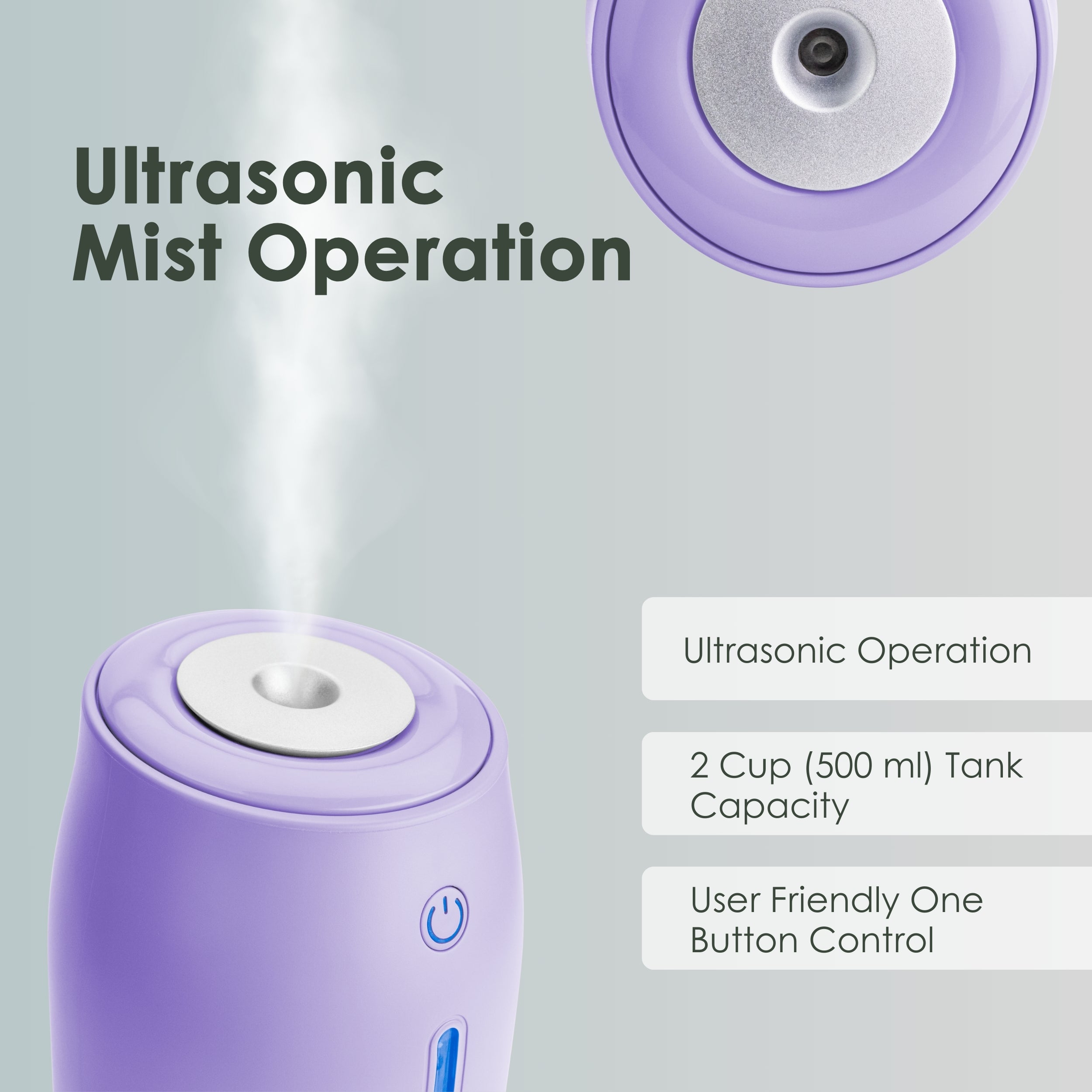 Aqua Glo Portable Cool Mist Facial Humidifier AG260HUM