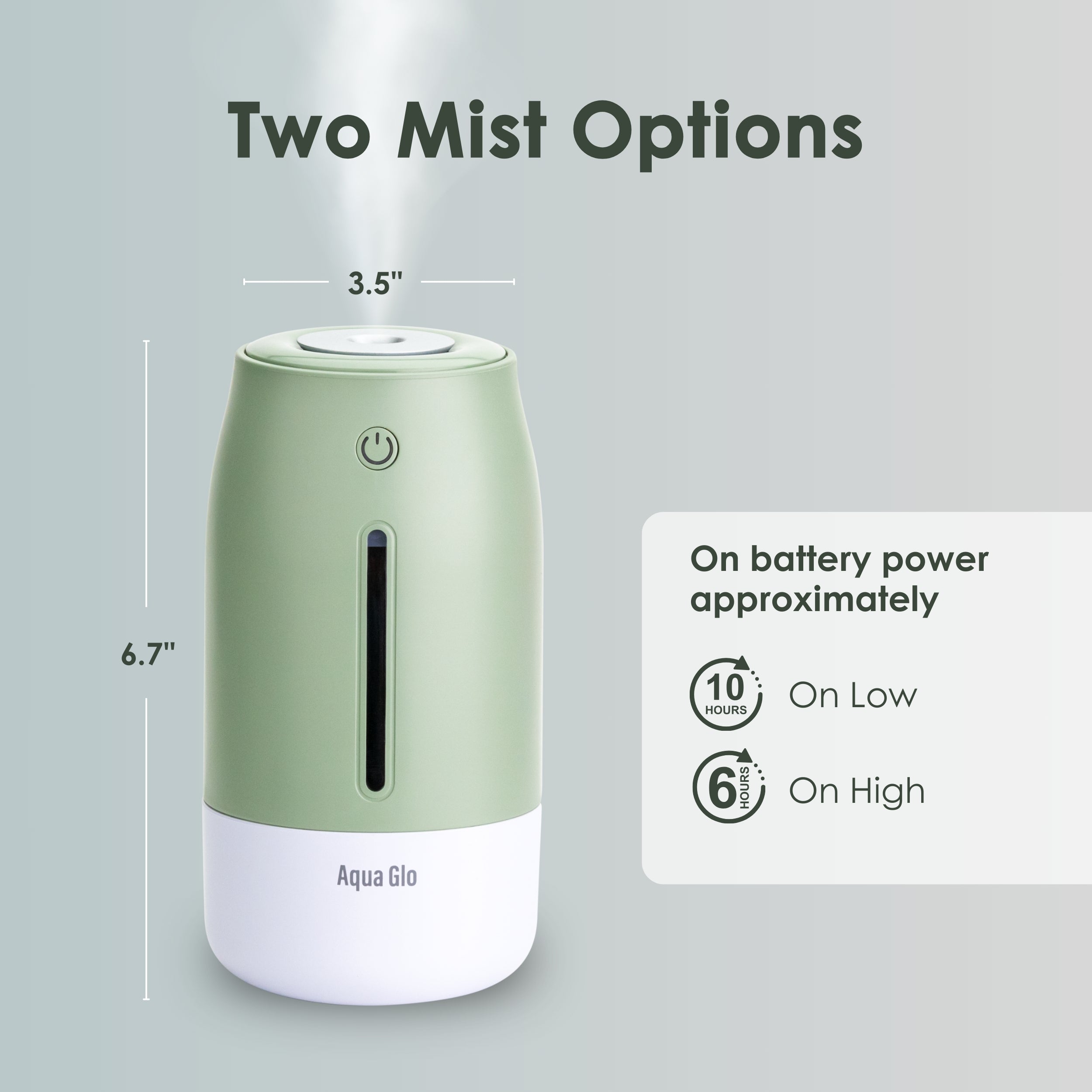 Aqua Glo Portable Cool Mist Facial Humidifier AG260HUM