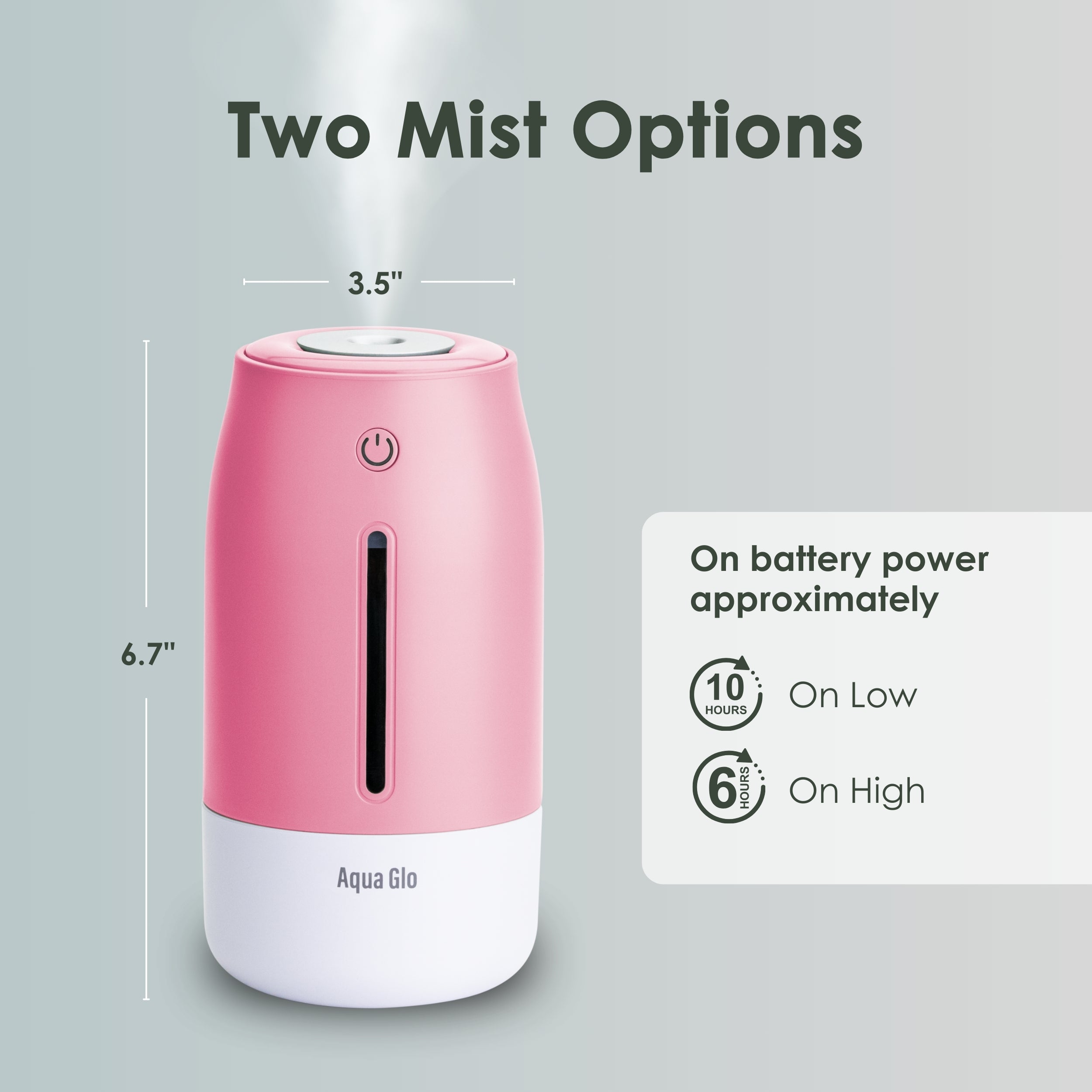 Aqua Glo Portable Cool Mist Facial Humidifier AG260HUM