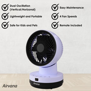 Orbital Oscillating Power Fan W/ Remote AV1200FAN