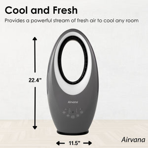 Airvana Bladeless Vortex Fan with Filter and Remote AV1700FAN