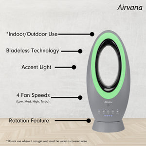 Airvana Bladeless Rechargeable Indoor/Outdoor Fan