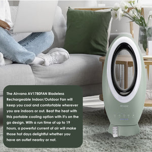 Airvana Bladeless Rechargeable Indoor/Outdoor Fan