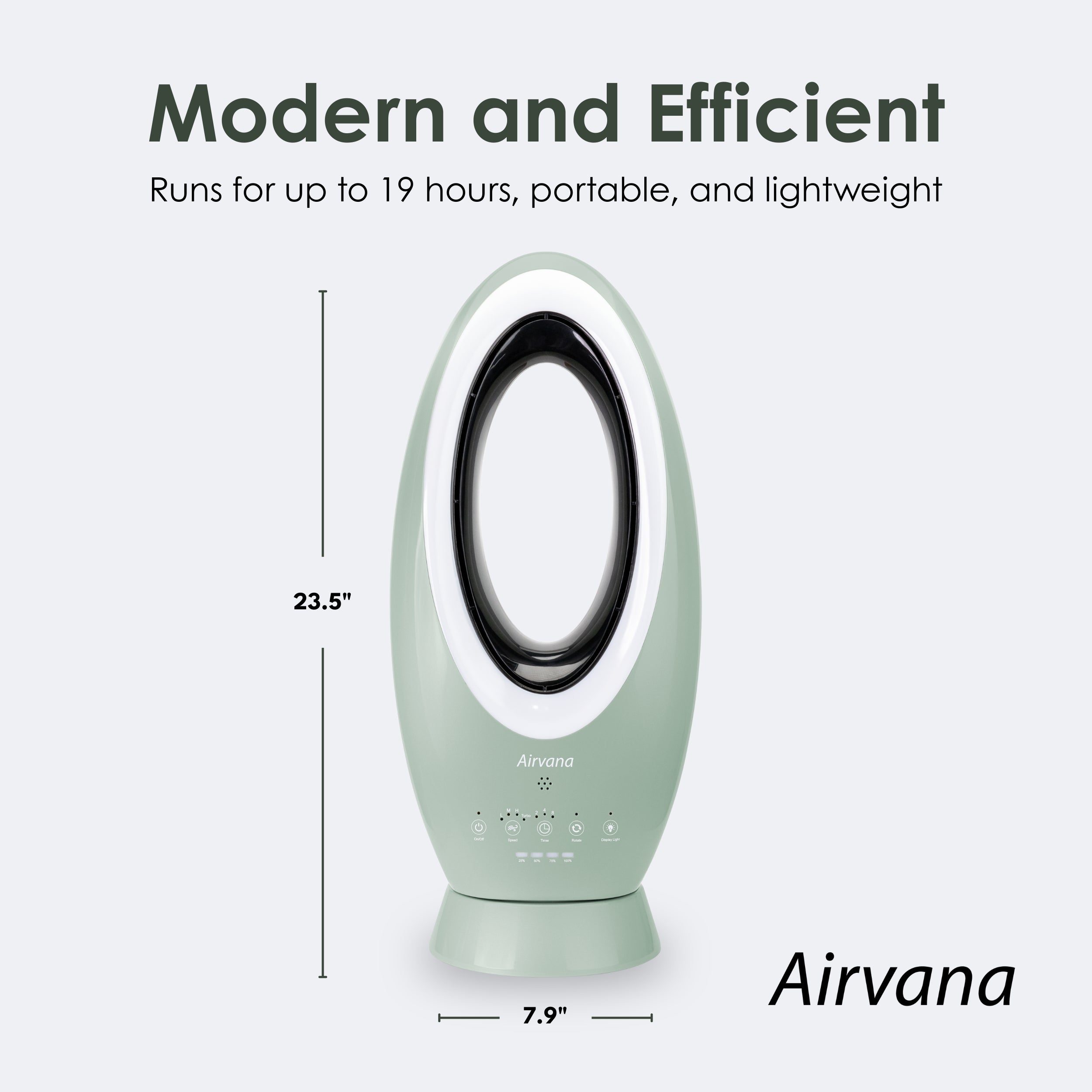 Airvana Bladeless Rechargeable Indoor/Outdoor Fan AV1880FAN