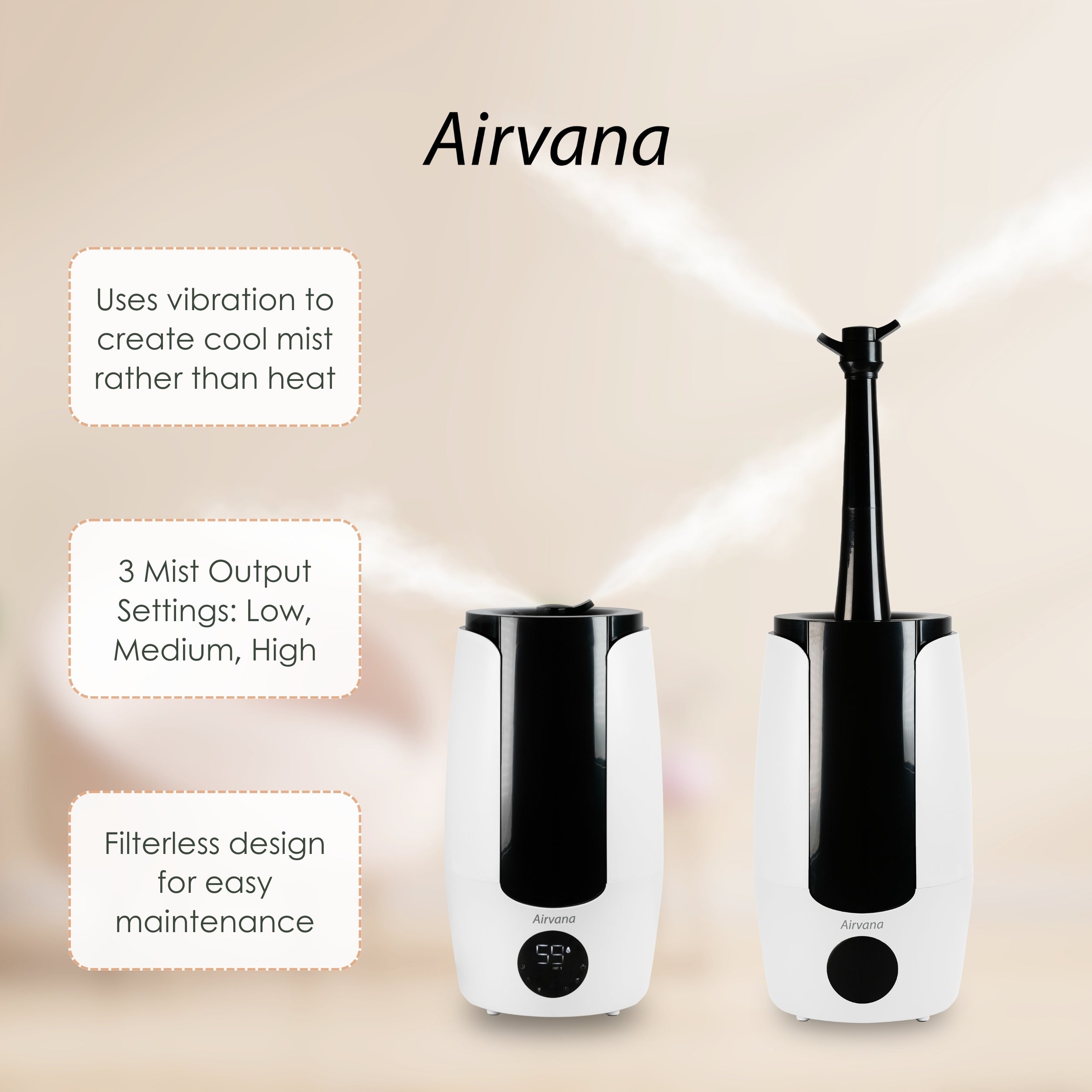 Airvana Aspire 2.25 Gallon Top Fill Digital Humidifier AV200HUM