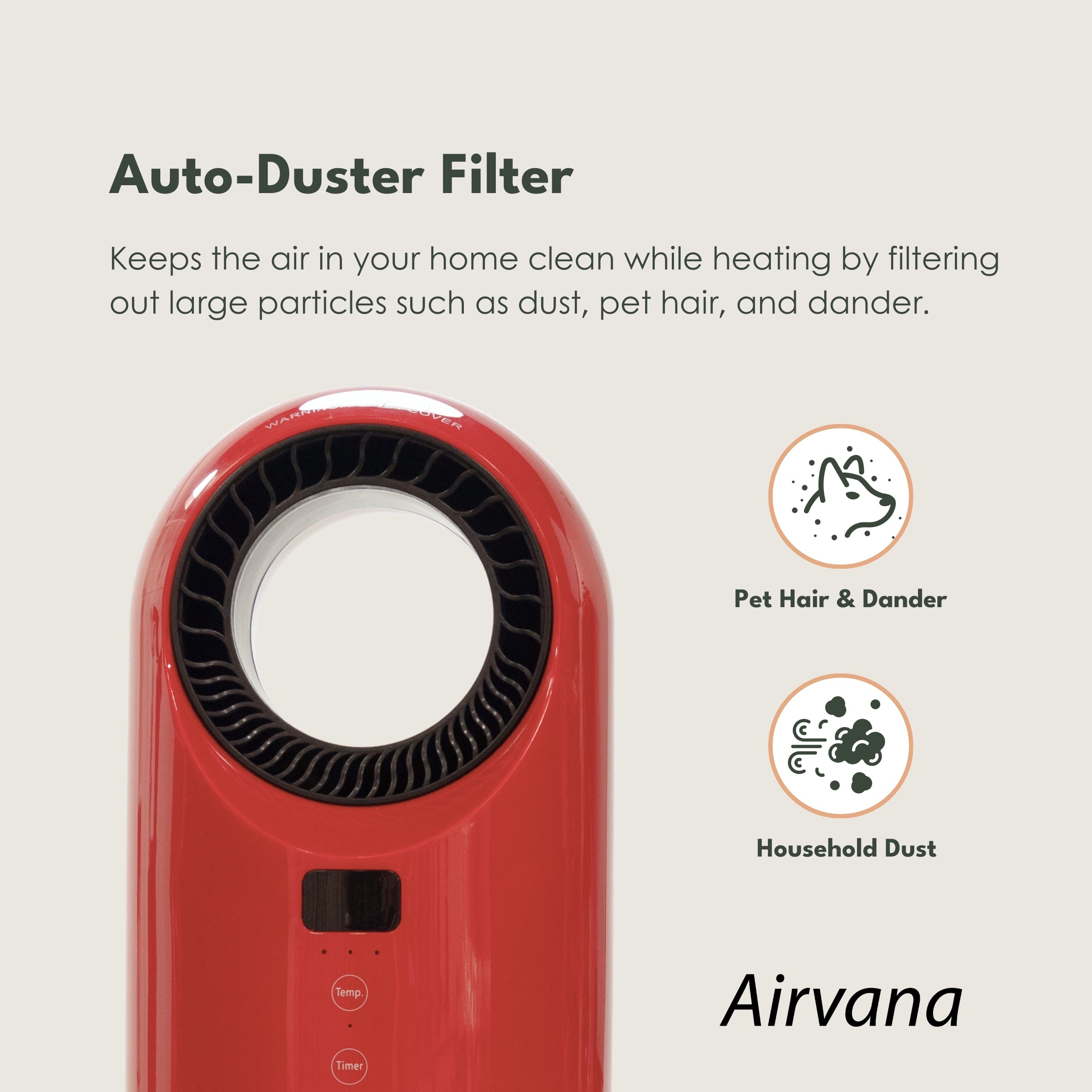 Airvana Turbine Vortex Auto-Duster Heater AV2200HTR