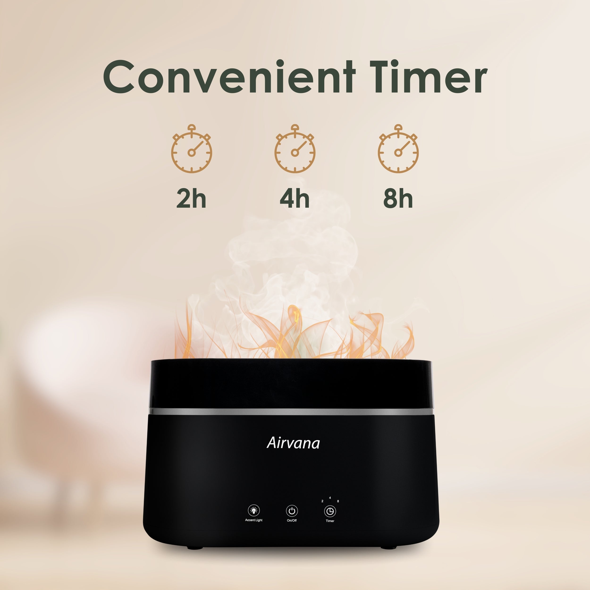 Airvana  AquaFlame Ultrasonic .75 Gal Humidifier AV300HUM