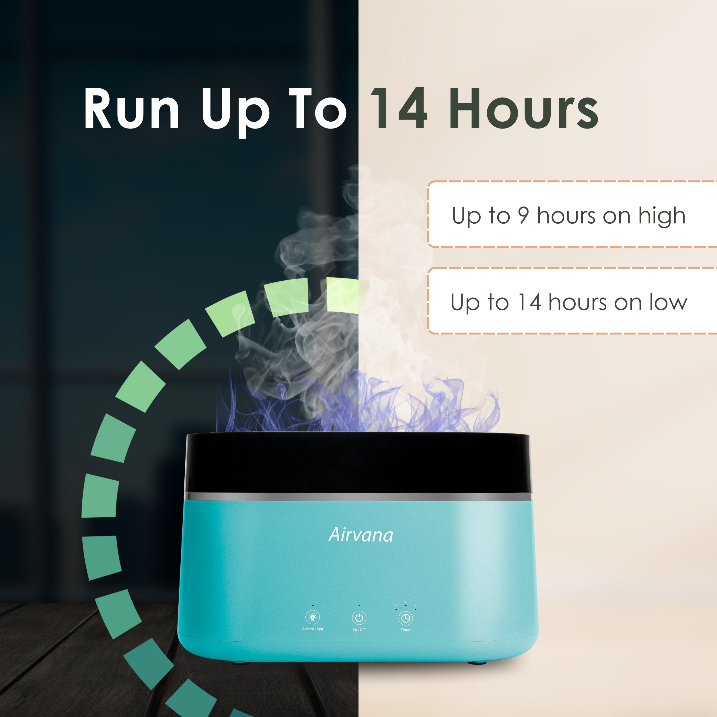 Airvana AquaFlame Ultrasonic .75L / 0.20 Gal  Humidifier AV350HUM