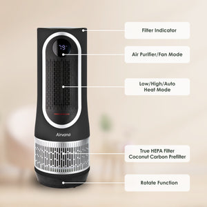 Airvana 3 in 1 Air Purifier, Fan and Heater, AV520APHTR