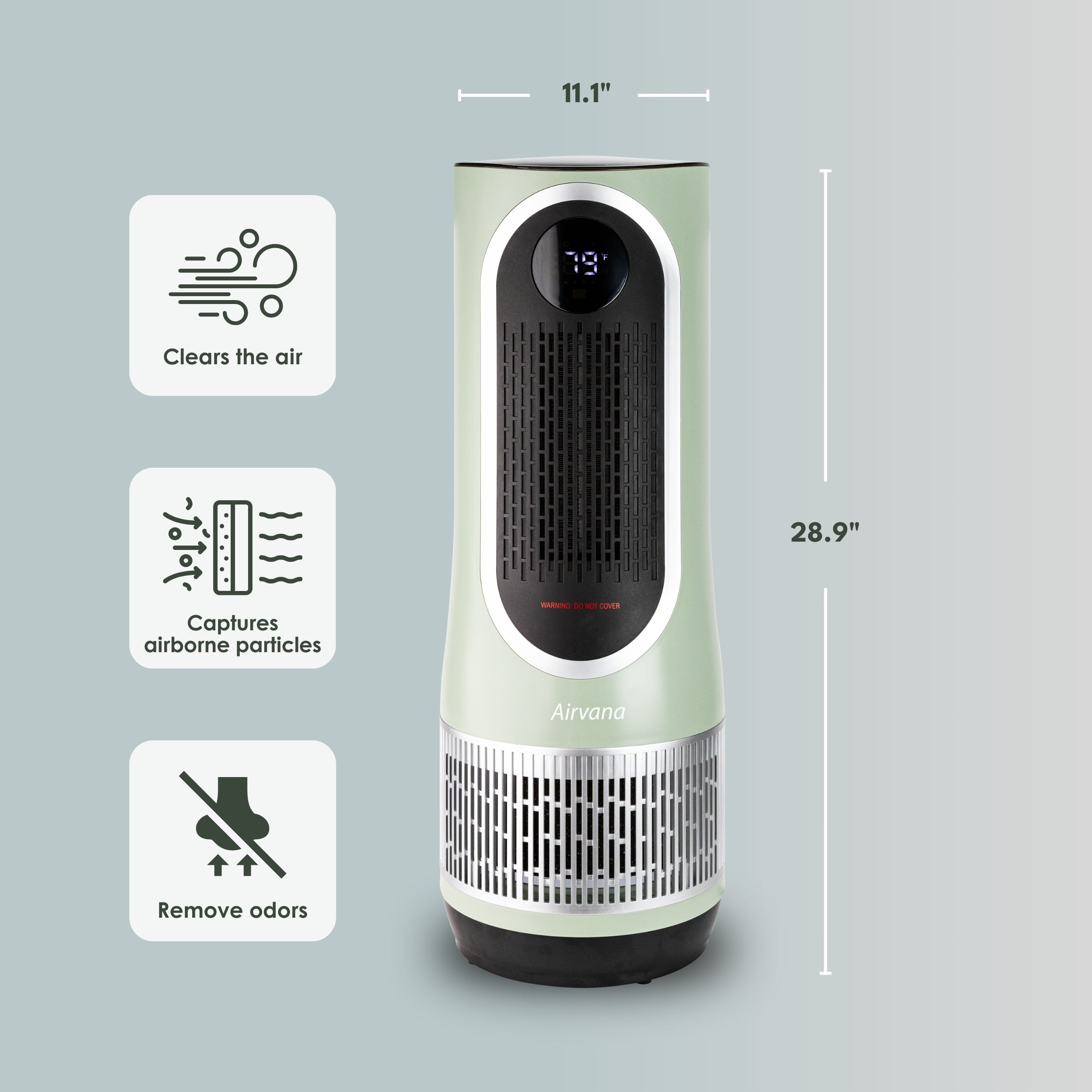 Airvana 3-in-1 Heater, Fan & Air Purifier – HEPA Filter System