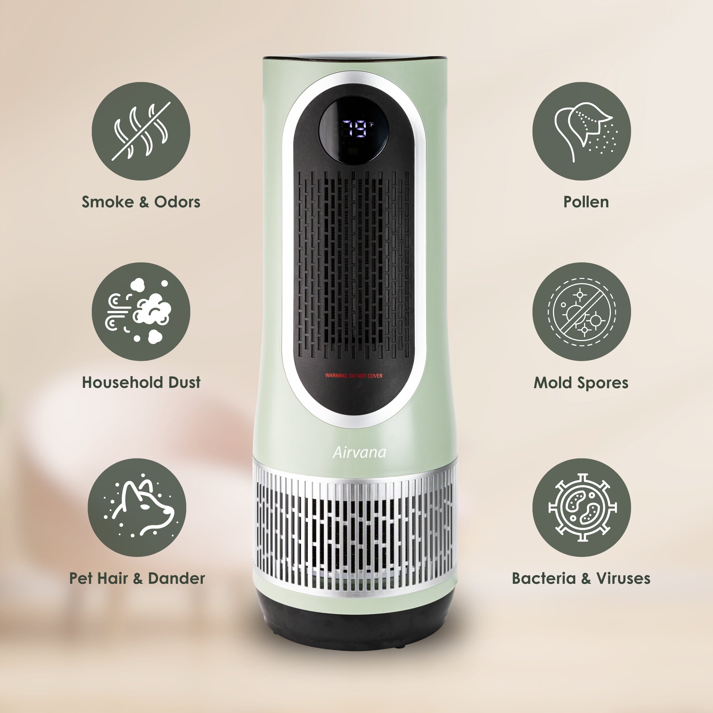 Airvana 3-in-1 Heater, Fan & Air Purifier – HEPA Filter System