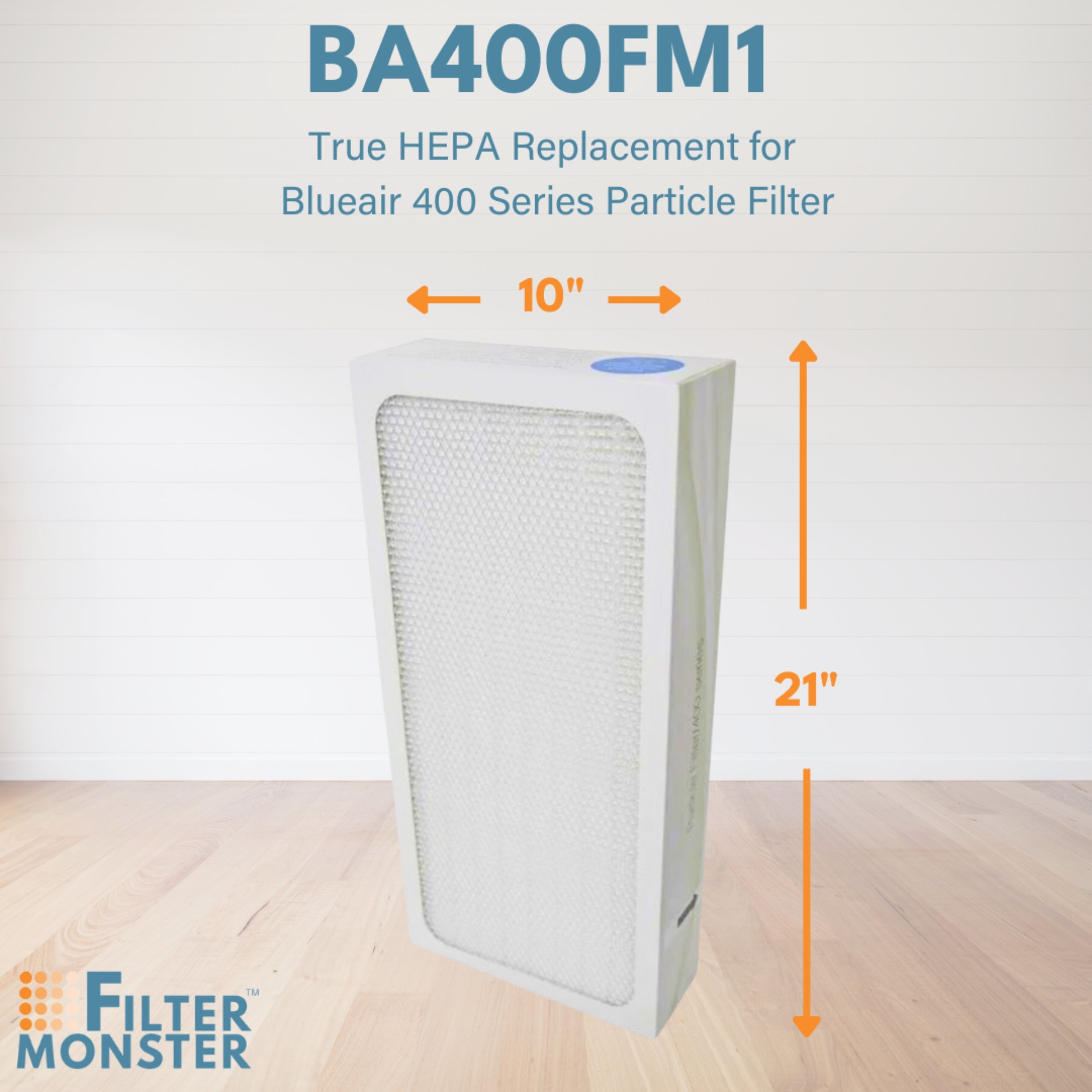 Filter-Monster Replacement Filter Compatible with Blueair 400 Series Particle Filter; for Classic Air Purifier Models 402, 403, 405, 410, 450E, 455EB, 480i,