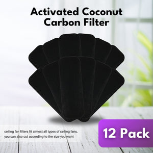 Filter-Monster Coconut Carbon Ceiling Fan Blade Air Filters