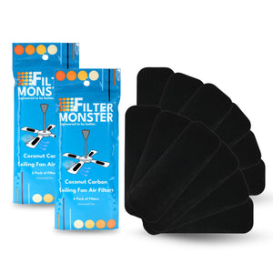 Filter-Monster Coconut Carbon Ceiling Fan Blade Air Filters