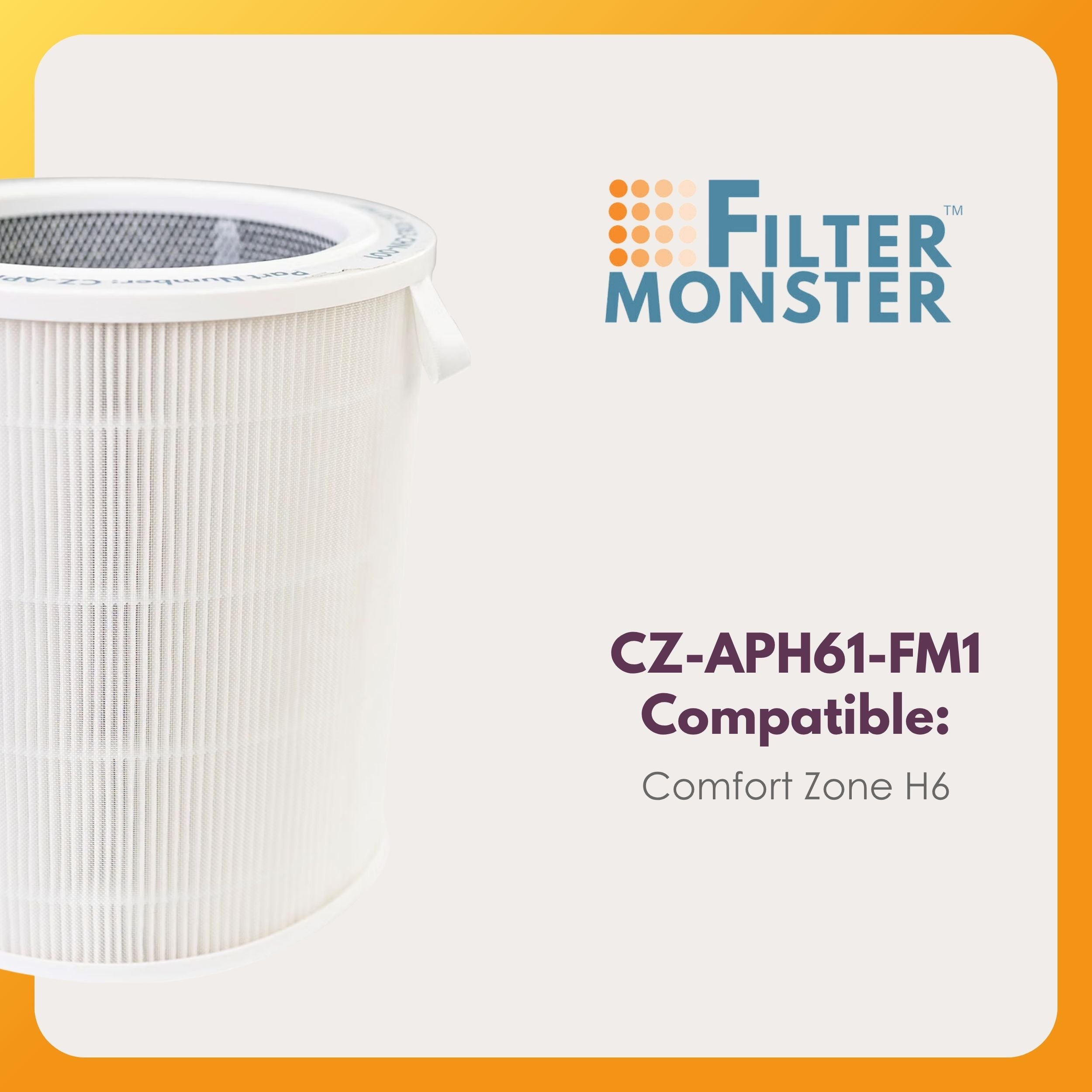 Filter-Monster Replacement for Comfort Zone H6 Filters