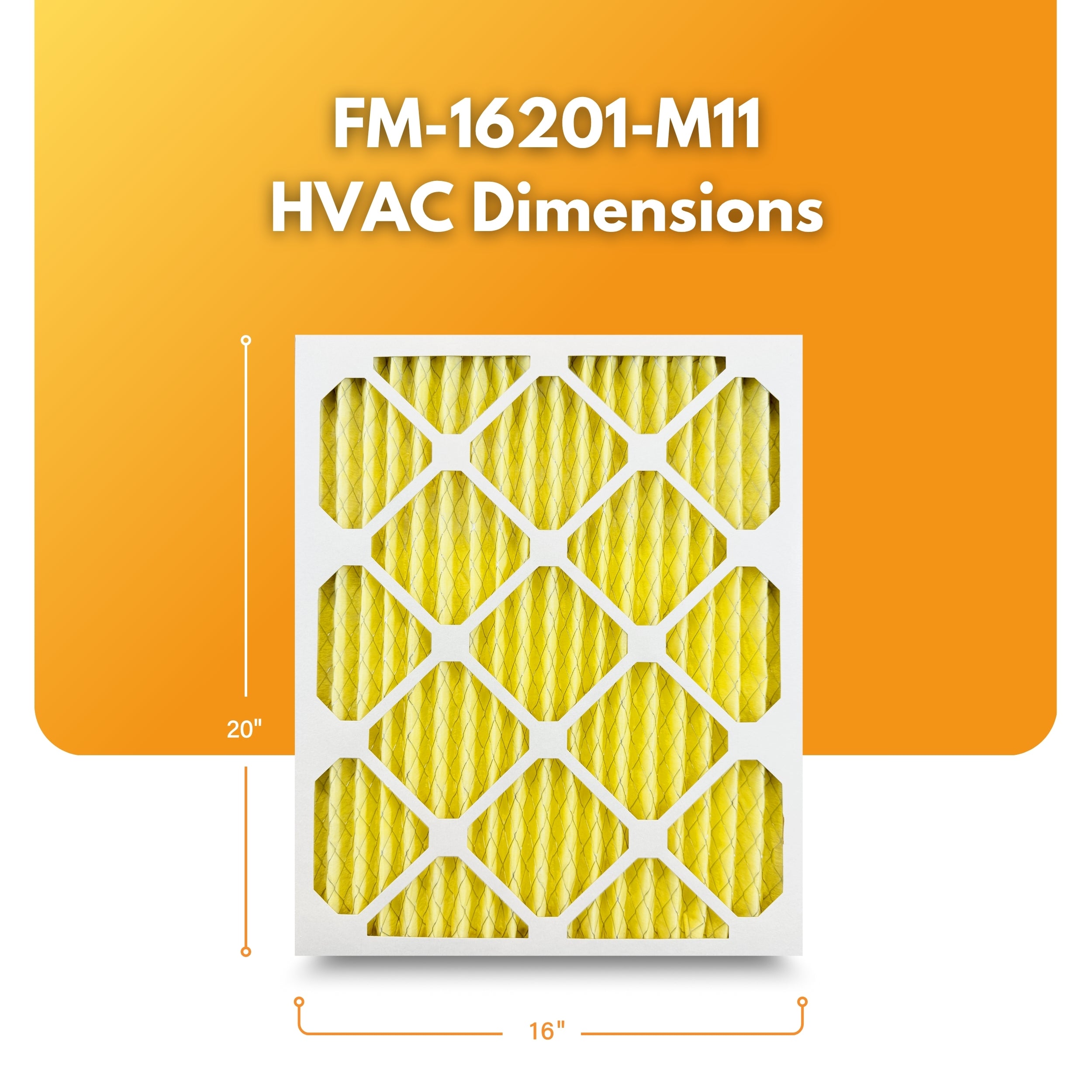 Filter-Monster 1" Pleated HVAC Air Conditioner Furnace Replacement Air Filter MERV 11 / MERV 13 Options, 4 Pack