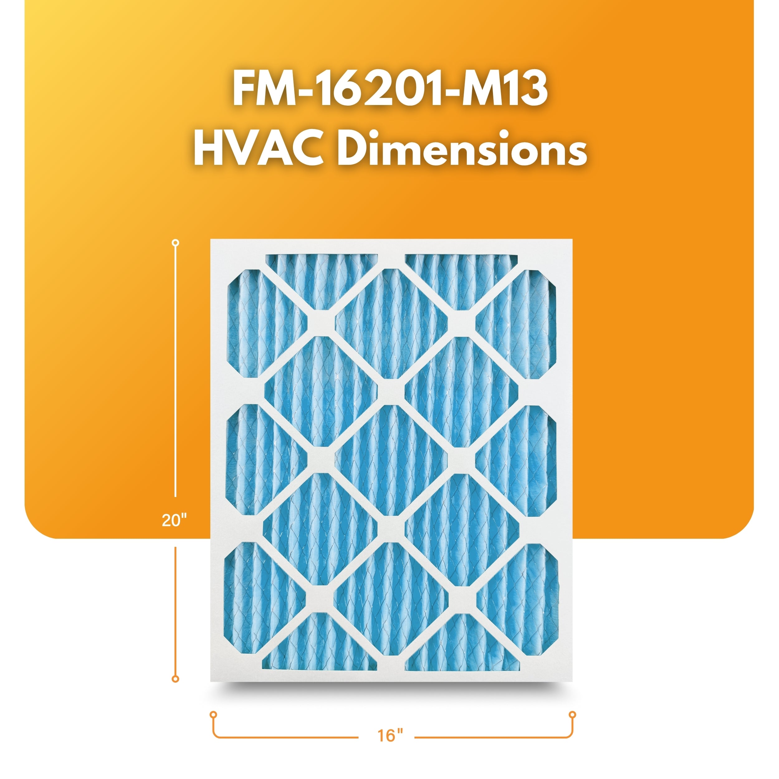 Filter-Monster 1" Pleated HVAC Air Conditioner Furnace Replacement Air Filter MERV 11 / MERV 13 Options, 4 Pack