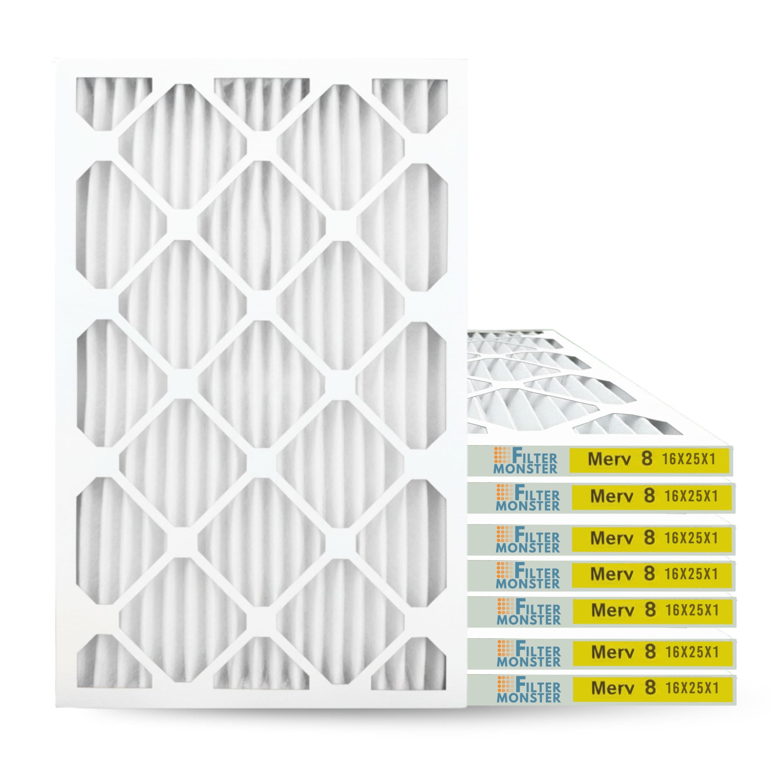 Filter-Monster 1" Pleated HVAC Air Conditioner Furnace Replacement Air Filter MERV 11 / MERV 13 Options, 4 Pack