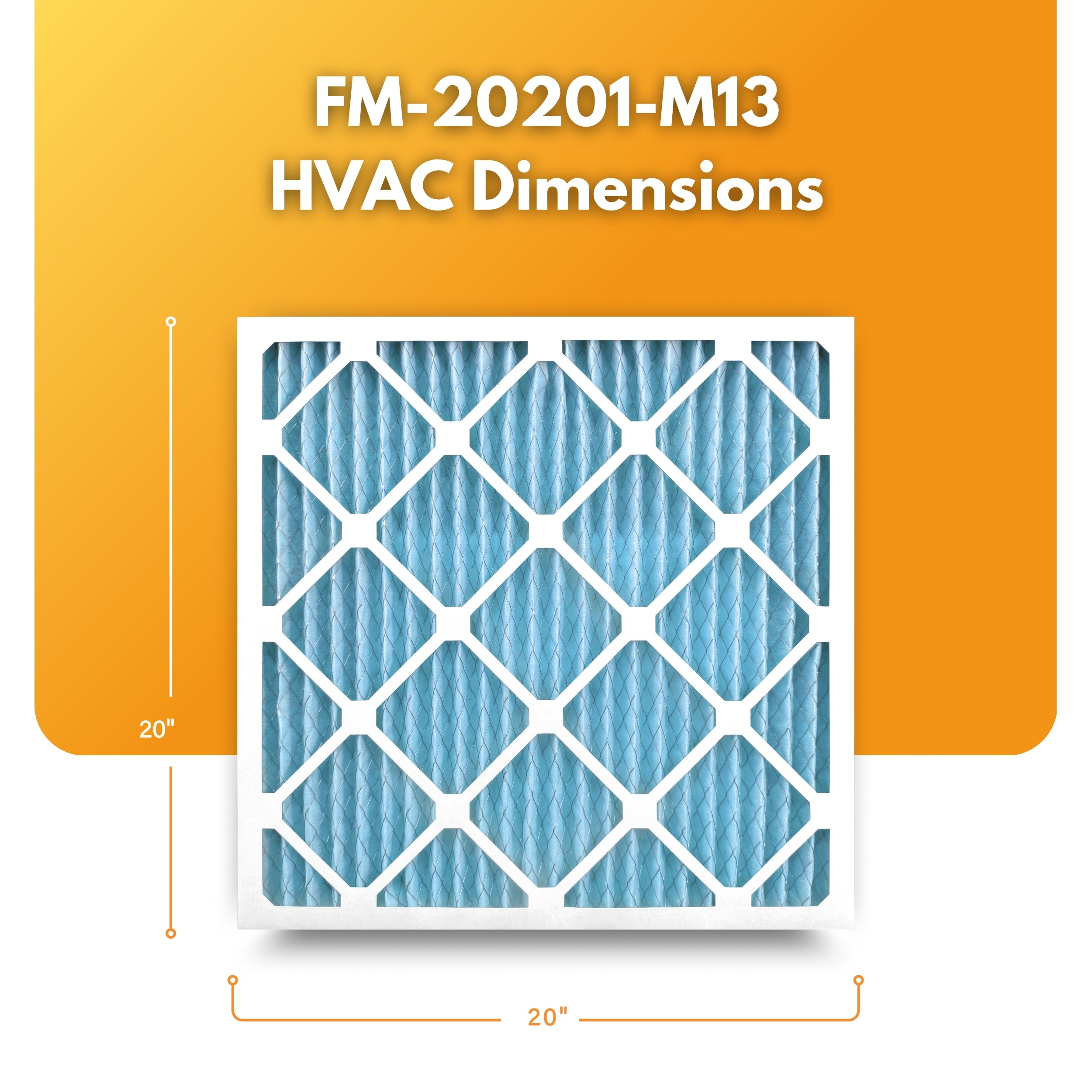 Filter-Monster 1" Pleated HVAC Air Conditioner Furnace Replacement Air Filter MERV 11 / MERV 13 Options, 4 Pack