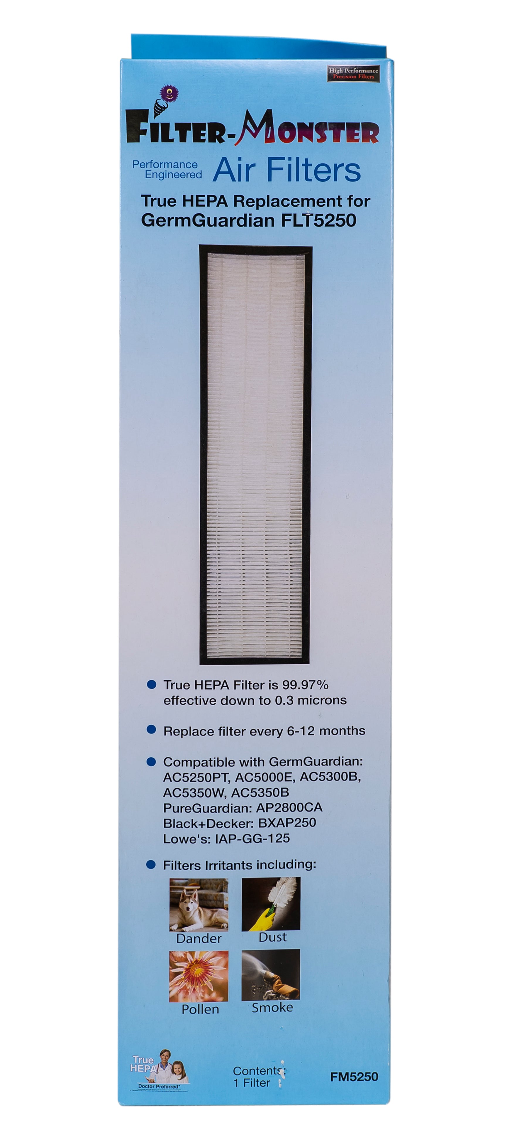 Filter-Monster True HEPA Replacement for Idylis FLT5000 Filter