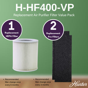 Hunter H-HF400-VP Replacement Air Purifier Filter Value Pack