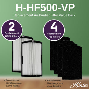 Hunter H-HF500-VP Replacement Air Purifier Filter Value Pack