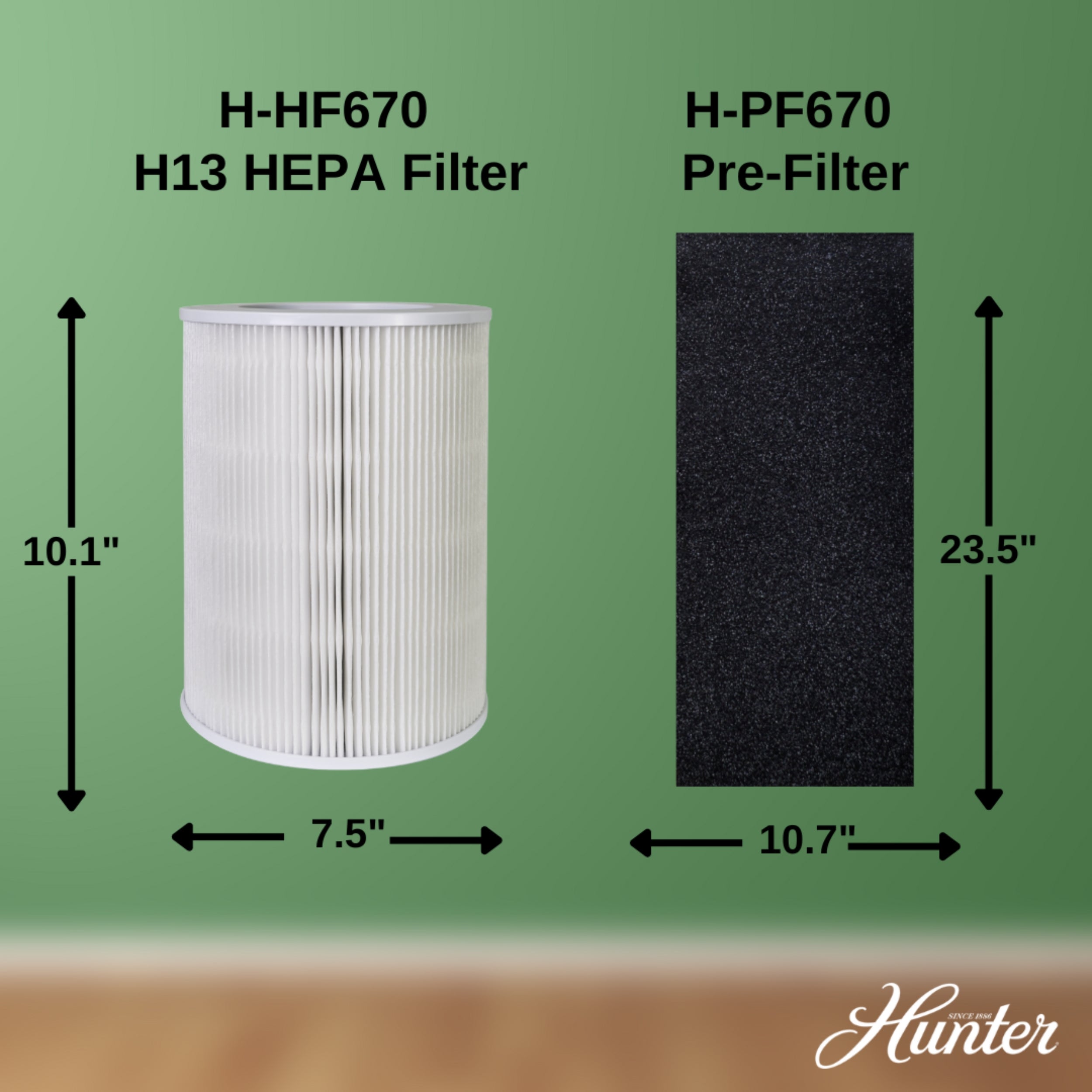 Hunter Replacement Air Purifier Filter Value Pack H-HF670-VP