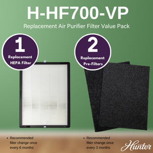 Hunter H-HF700-VP Replacement Air Purifier Filter Value Pack