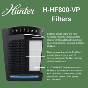 Hunter H-HF800-VP Replacement Air Purifier Filter Value Pack