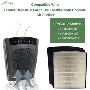 Hunter H-HF850-VP Replacement Air Purifier Filter Value Pack