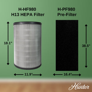 Hunter H-HF980-VP Replacement Air Purifier Filter Value Pack