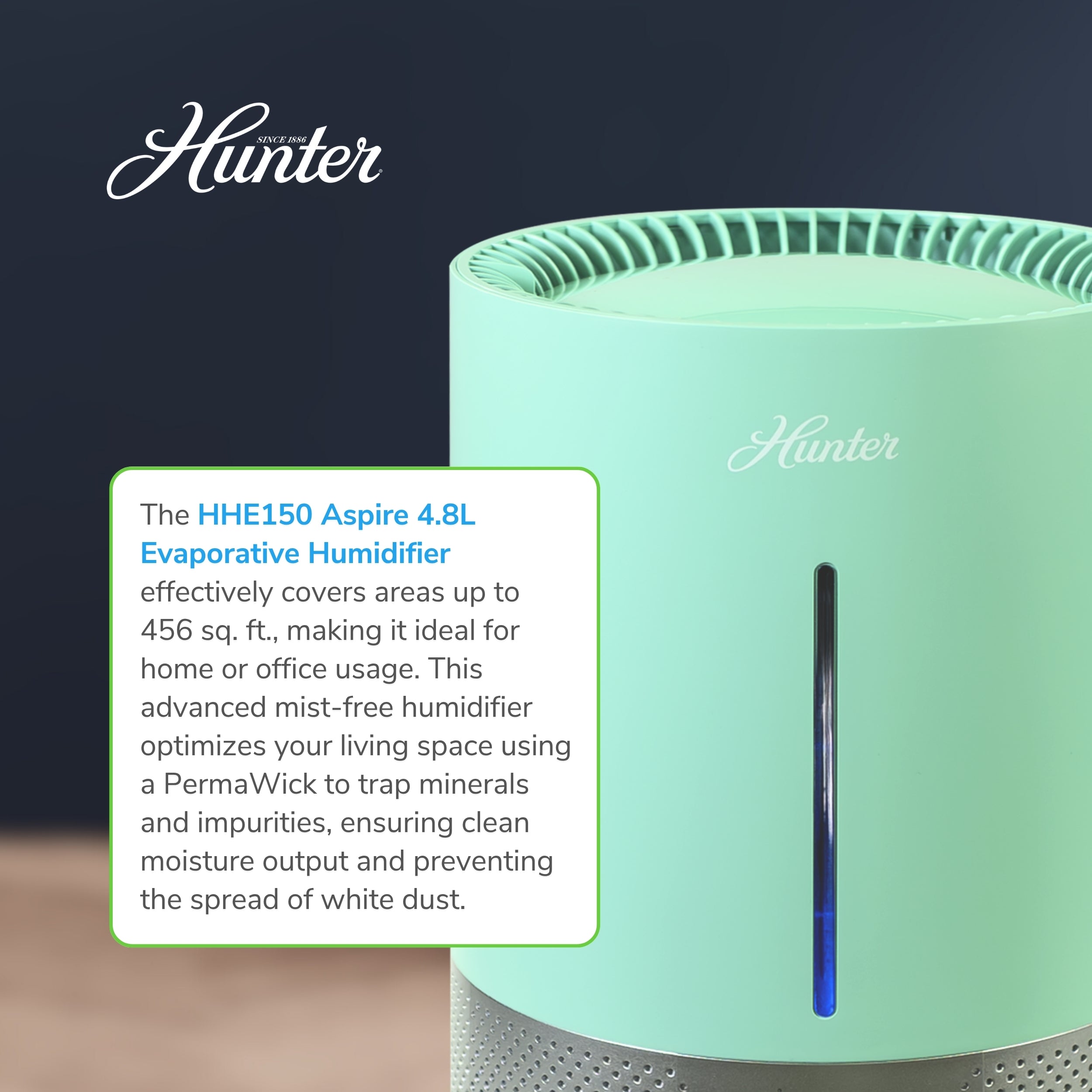 Hunter Aspire Evaporative 4.8L Humidifier HHE150