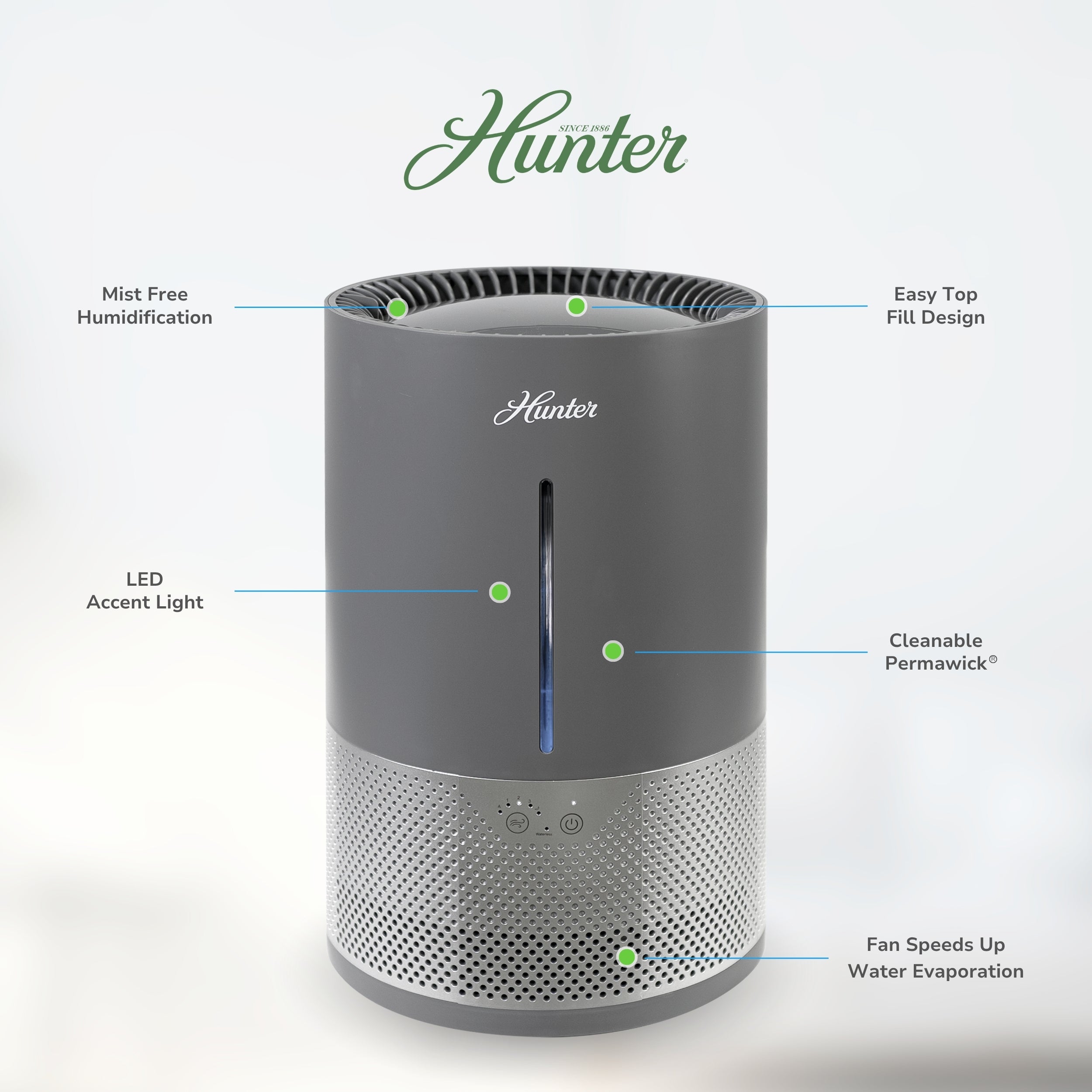 Hunter Aspire Evaporative 4.8L Humidifier HHE150